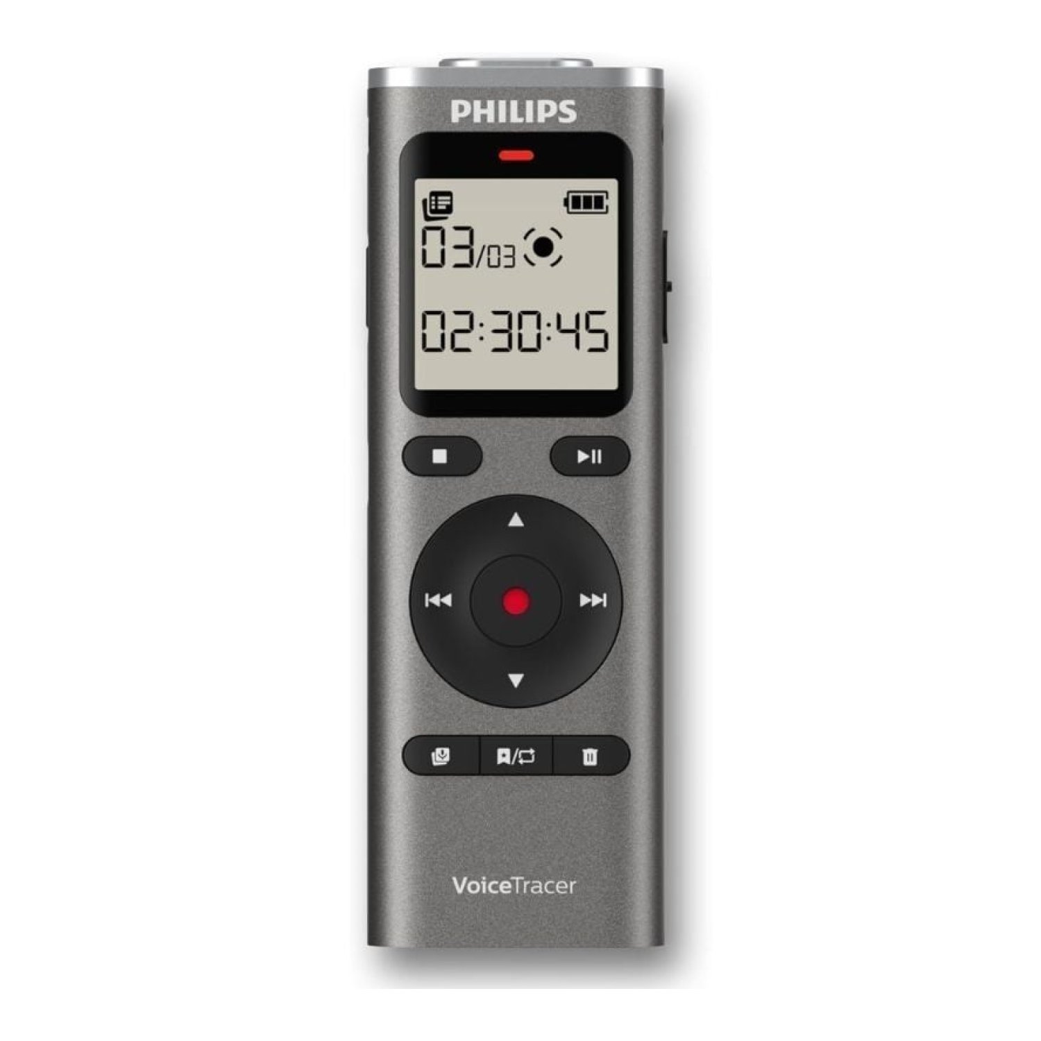 Philips VoiceTracer DVT1170 · Grabadora de Voz · 20kHz · Plata