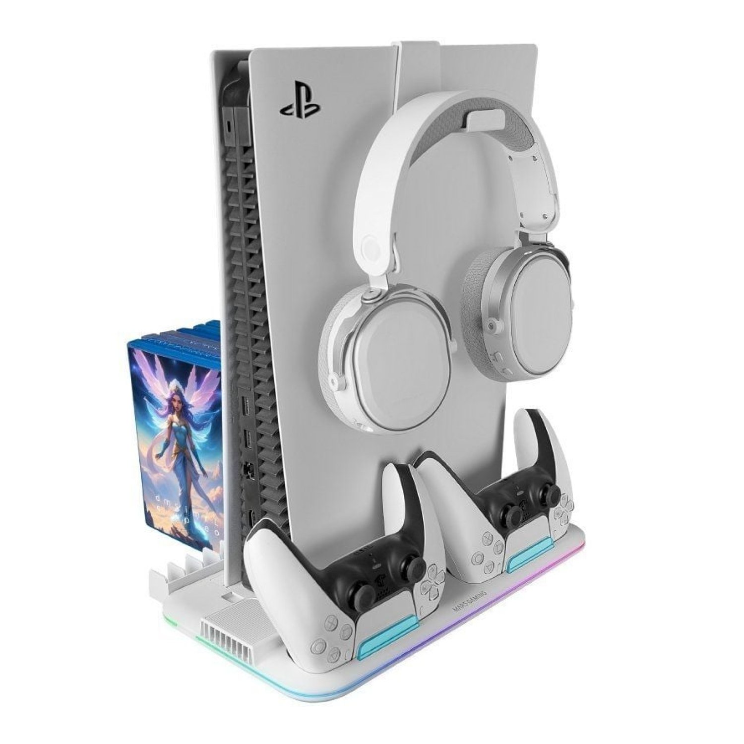 Mars Gaming MPS5-B2 · Soporte Multifunción RGB PS5 · Blanco