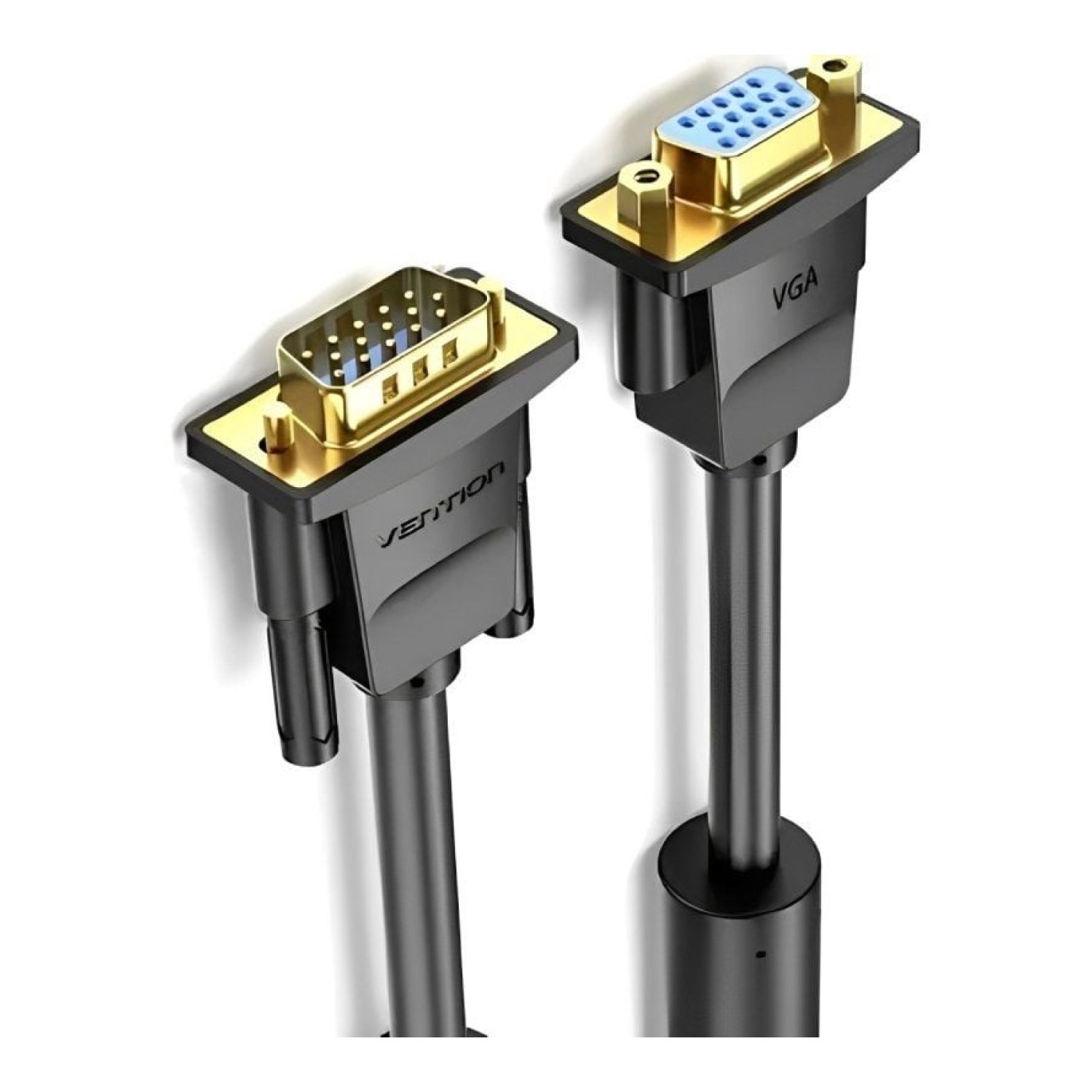 Cable Alargador SVGA Vention DAGBI/ VGA Macho - VGA Hembra/ 3m/ Negro