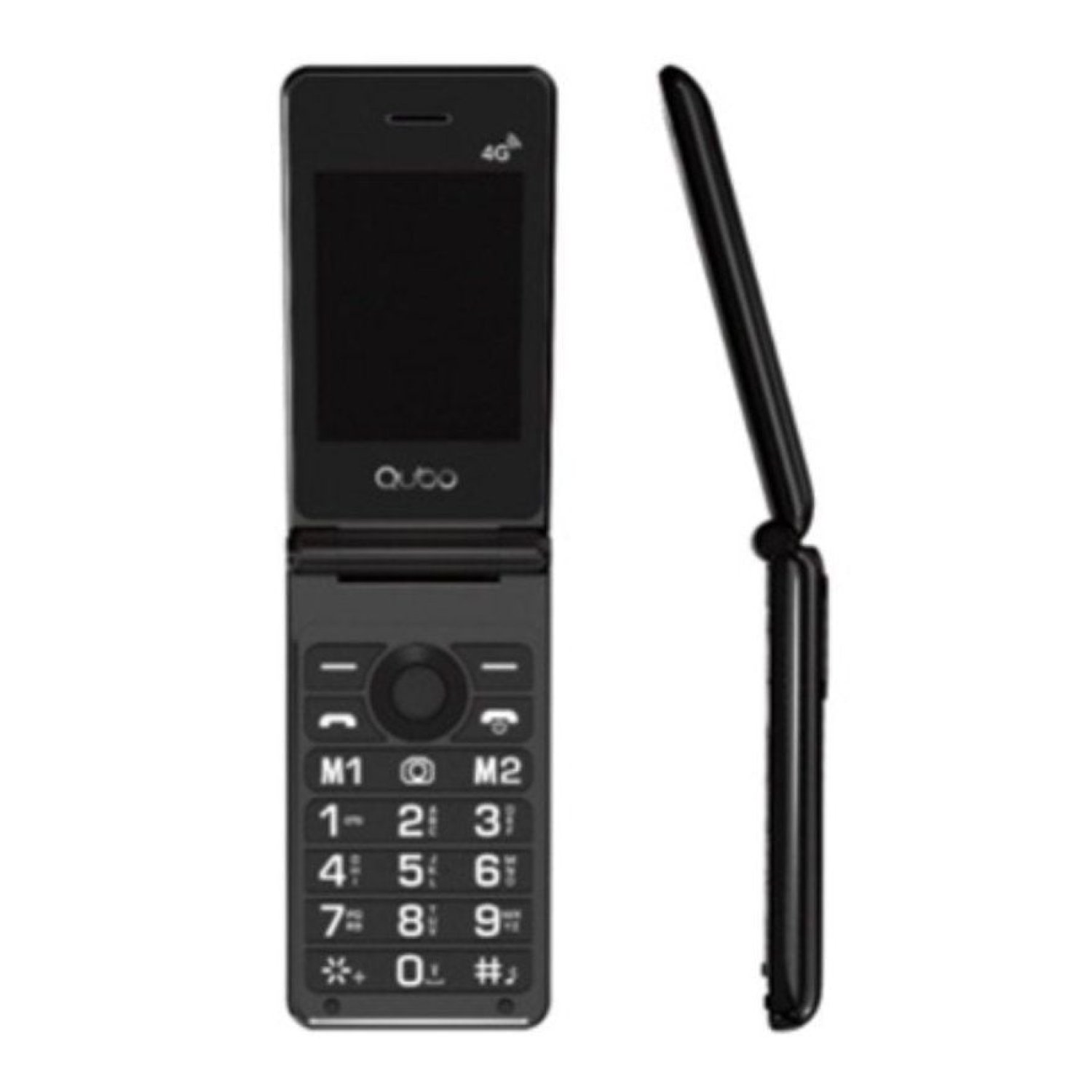 Qubo X-28 · Móvil 4G para Mayores · Pantalla Grande · Negro