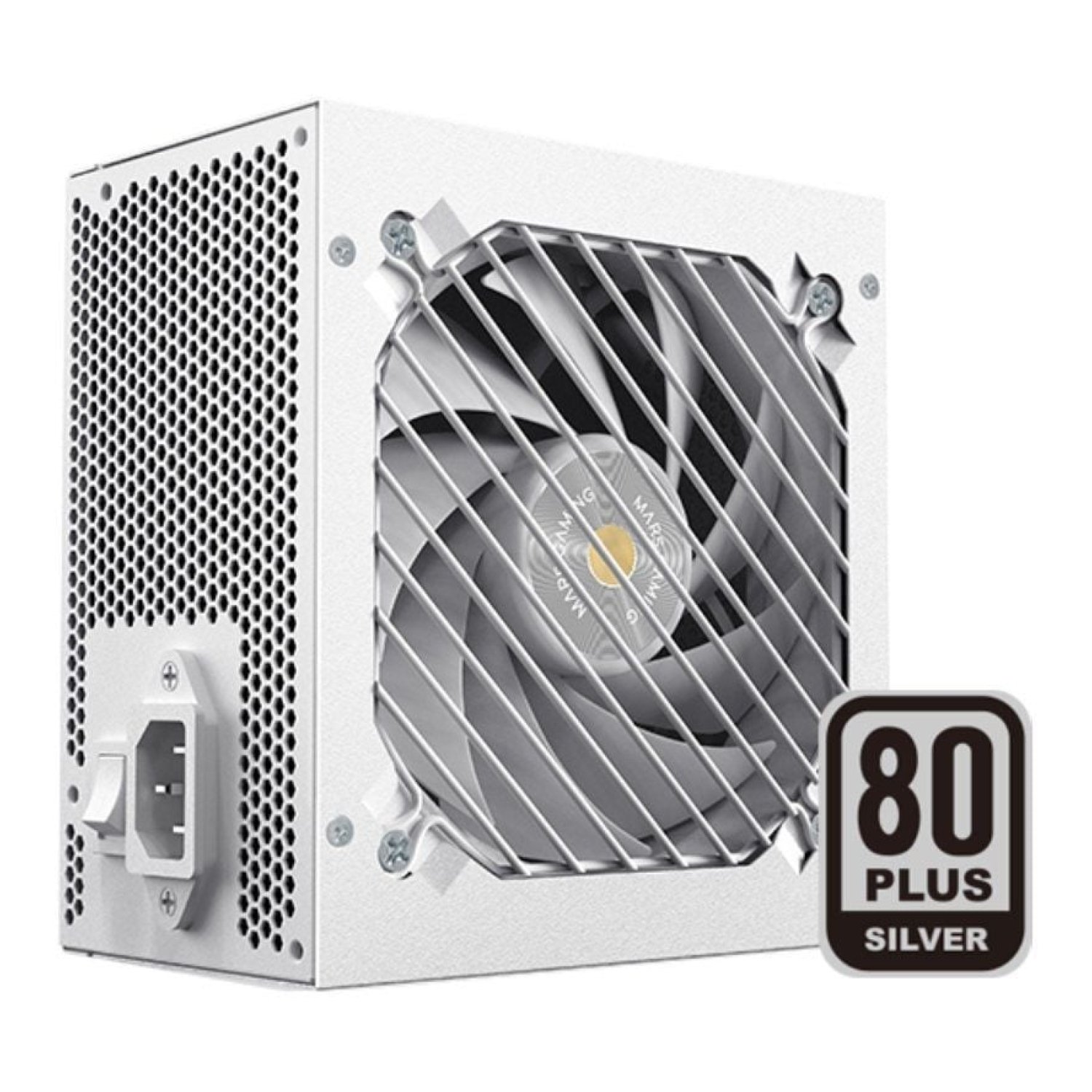 Mars Gaming MPZE750SIM · Fuente 750W · 80 Plus Silver · Ventilador 14cm · Blanca