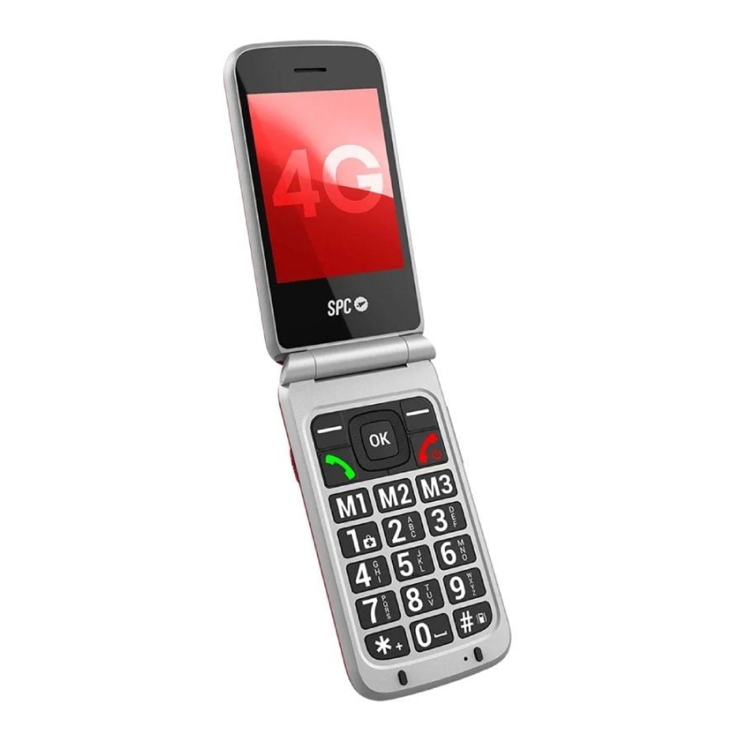 SPC Stella 3 · Teléfono para Mayores · 4G · Rojo