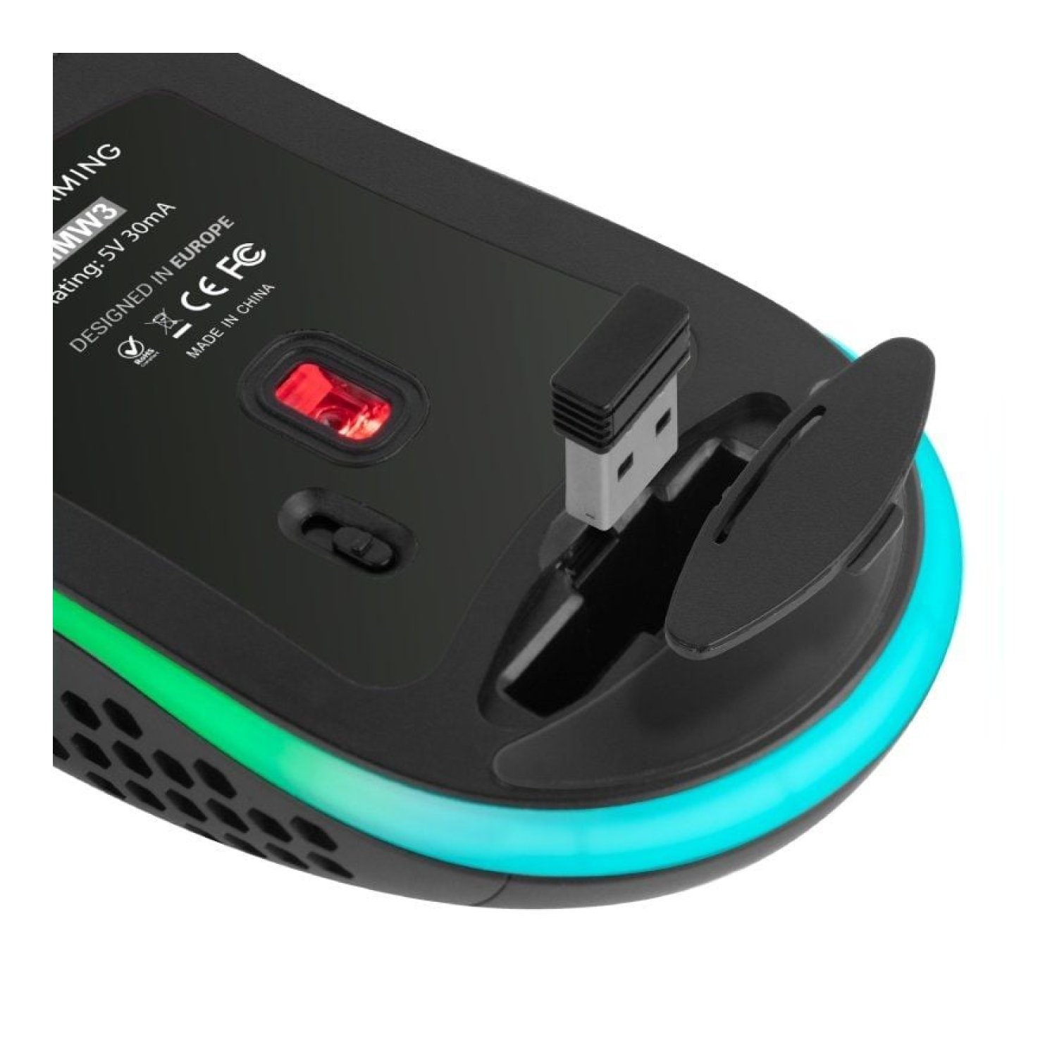 Mars Gaming MMW3 · Ratón Gaming Inalámbrico · 3200 DPI · Batería Recargable