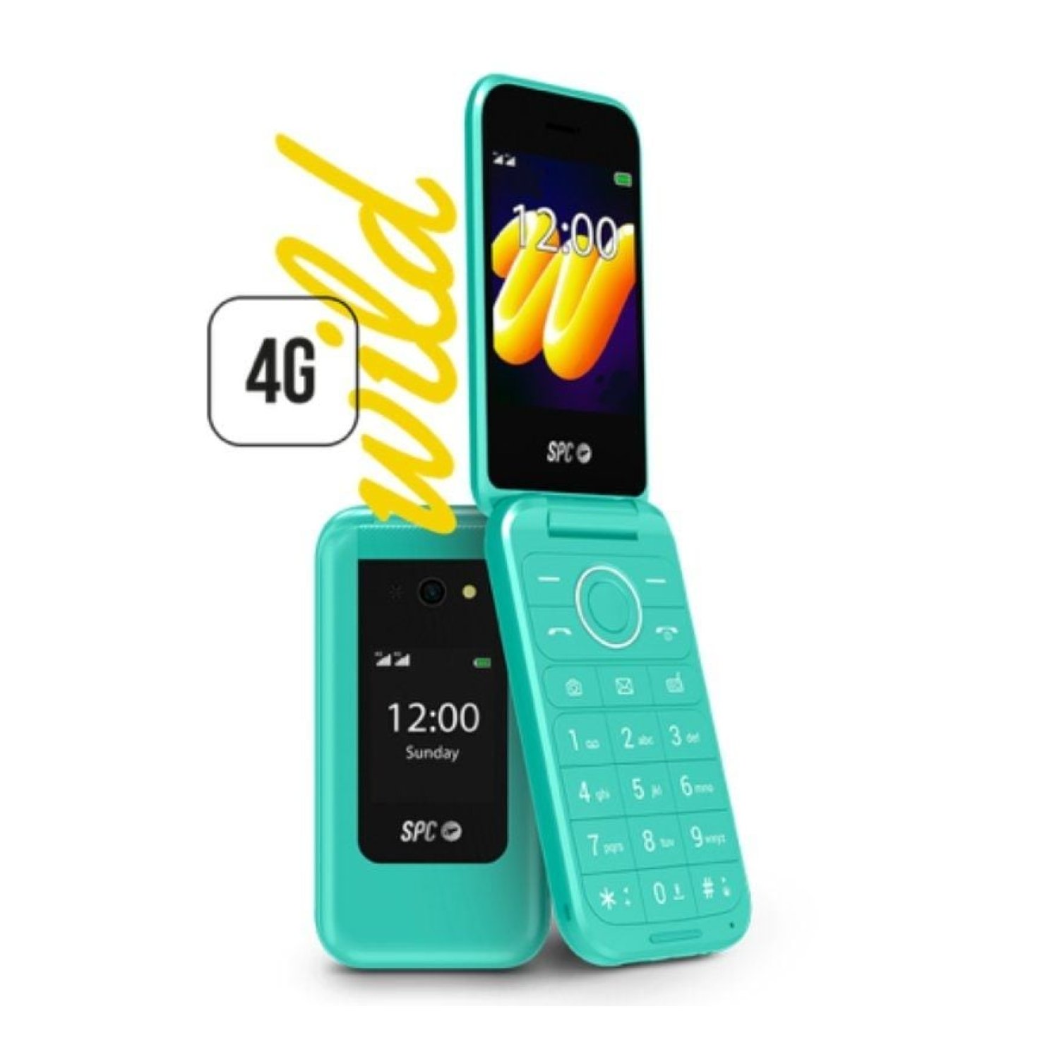 SPC Wild · Smartphone 4G para Mayores · Verde