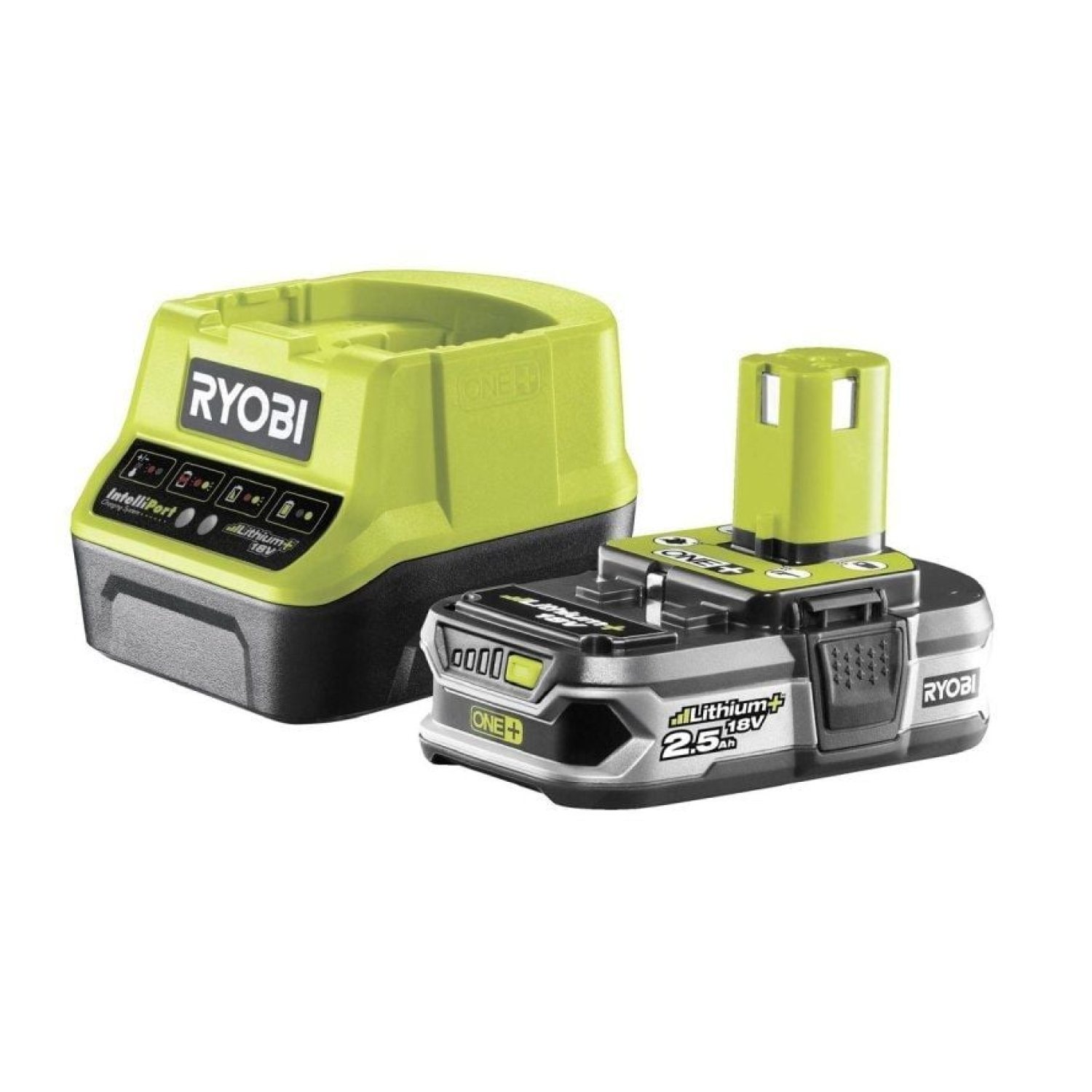 Ryobi ONE+ · Cargador + Batería · 18V 2,0Ah · Litio