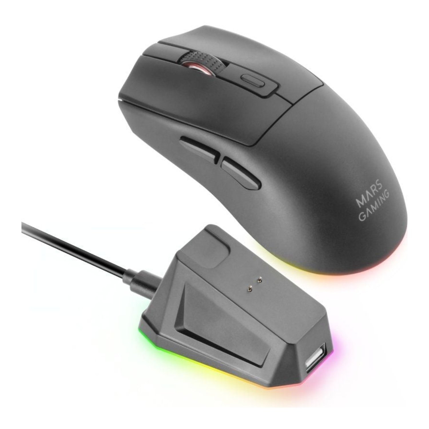 Mars Gaming MM-T3 · Ratón Gaming Inalámbrico · 14400 DPI · Batería Recargable