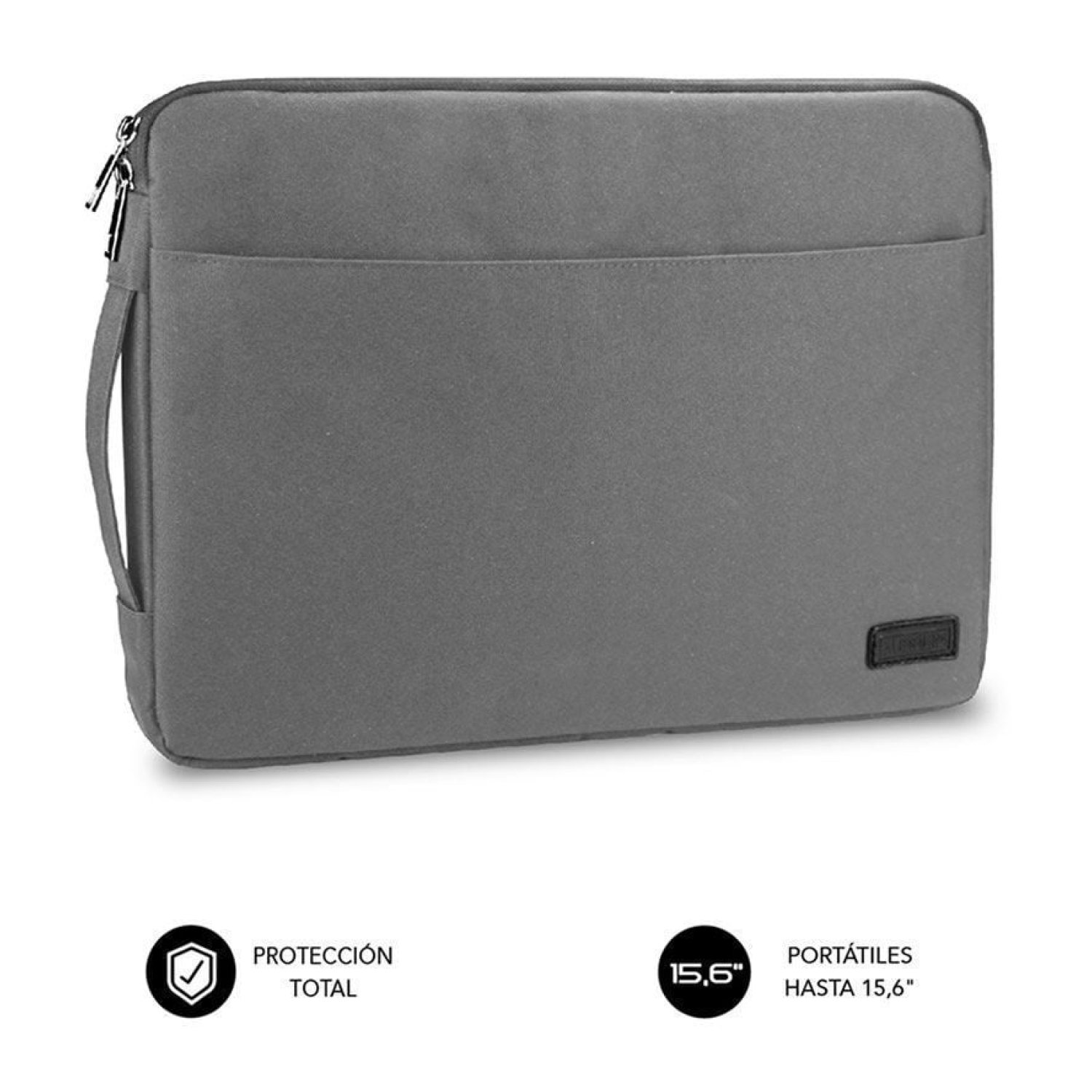 Subblim Urban Laptop Sleeve · Funda para Portátil hasta 15,6" · Gris