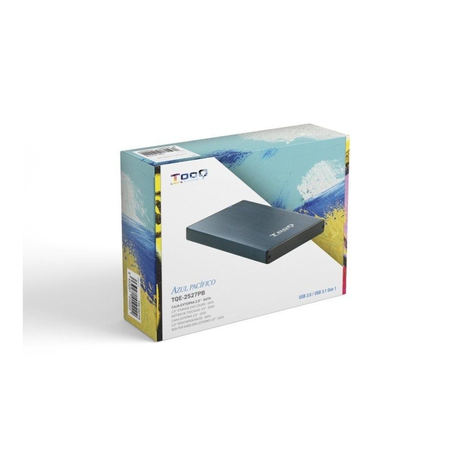TooQ Caja Externa · 2,5" · USB 3.1 · Disco Duro