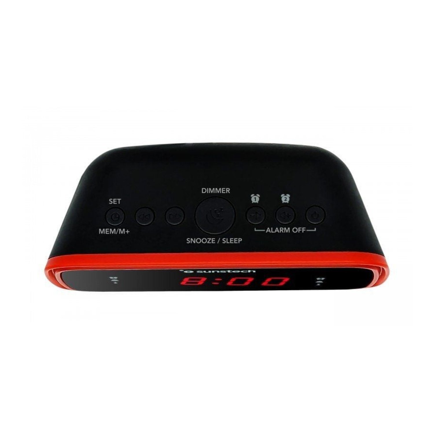 Sunstech FRD60RD · Despertador Radio FM · Rojo