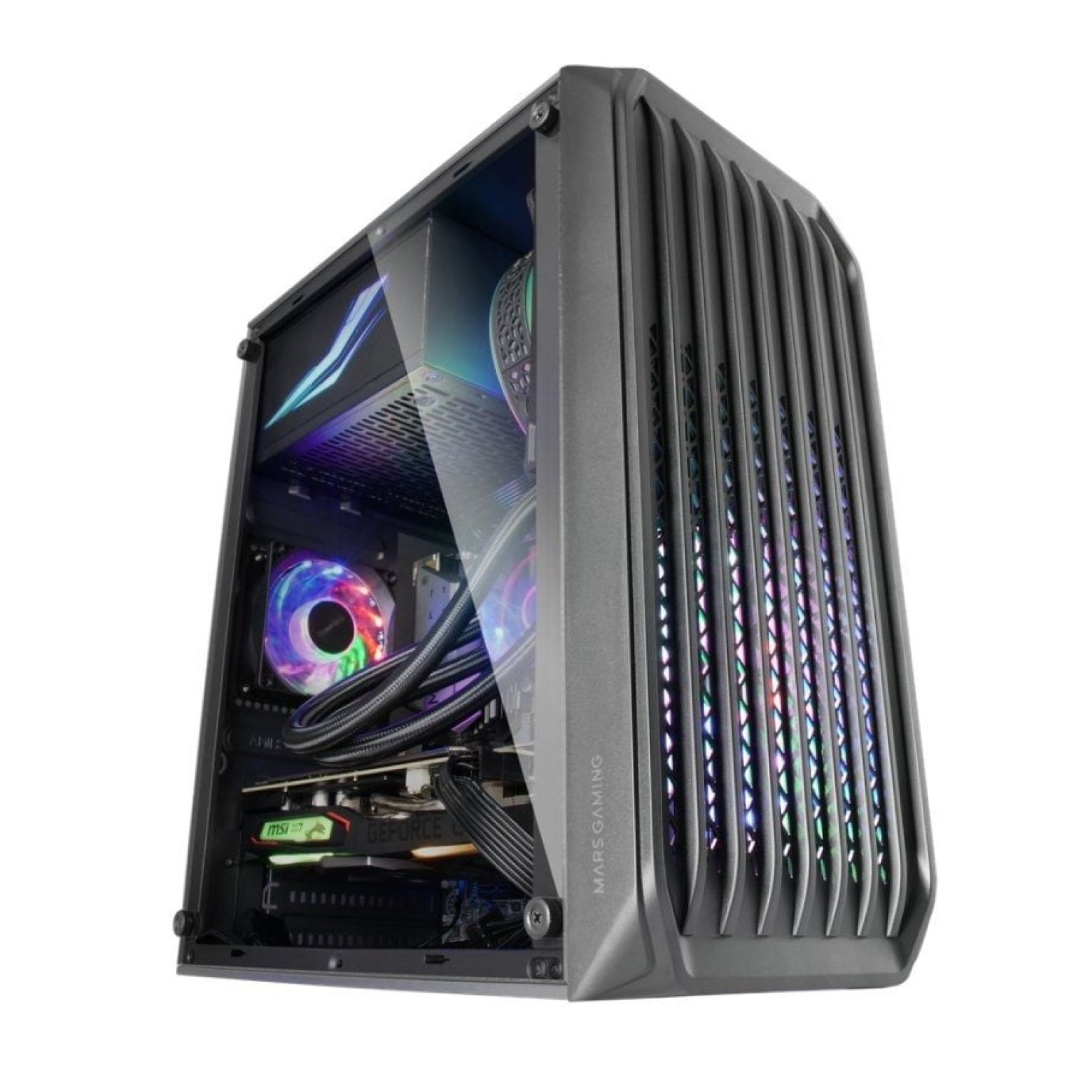 Mars Gaming MC-S2 · Caja Gaming Minitorre · Cristal Templado · ATX