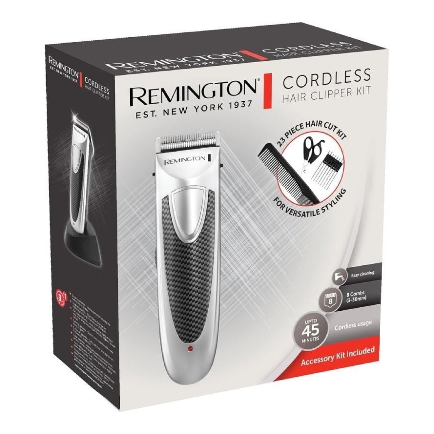 Remington HC4110 · Cortapelos Inalámbrico · Batería · 23 Accesorios