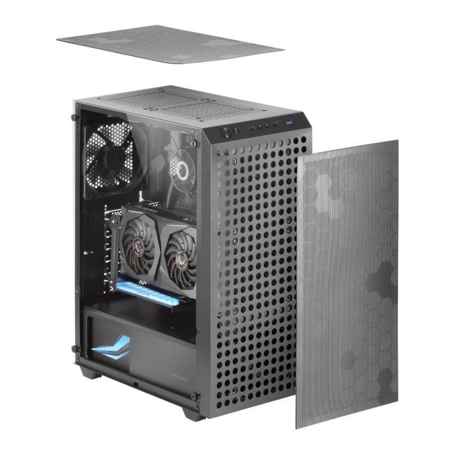 Mars Gaming MC-Q3 · Caja Semitorre Gaming ATX · Diseño Compacto