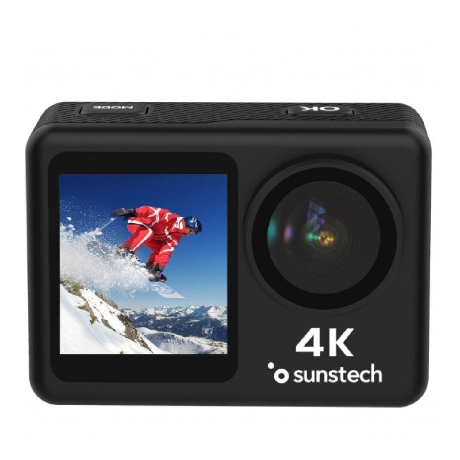 Sunstech Adventure 4K · Cámara Deportiva · 16MP · Ángulo 170° · Negra