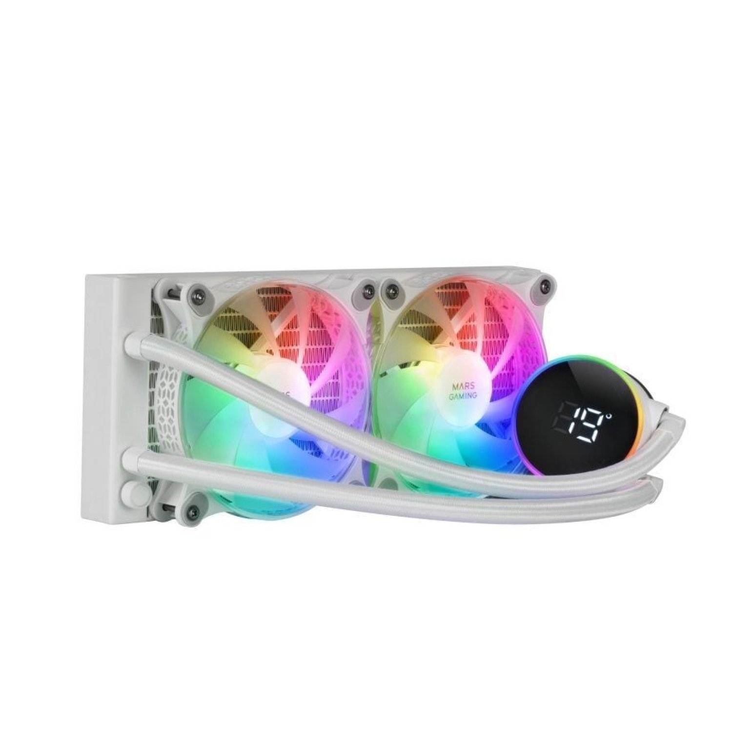 Mars Gaming ML-LCD240 · Refrigeración Líquida · 240mm · Display LCD · Blanco