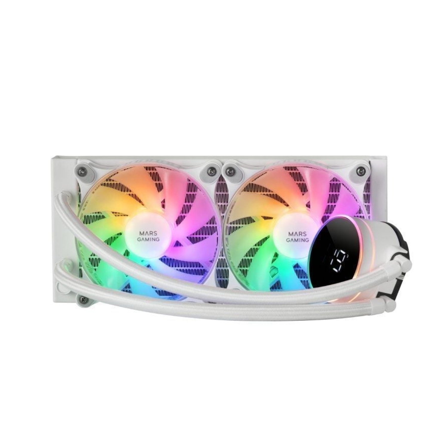 Mars Gaming ML-LCD240 · Refrigeración Líquida · 240mm · Display LCD · Blanco