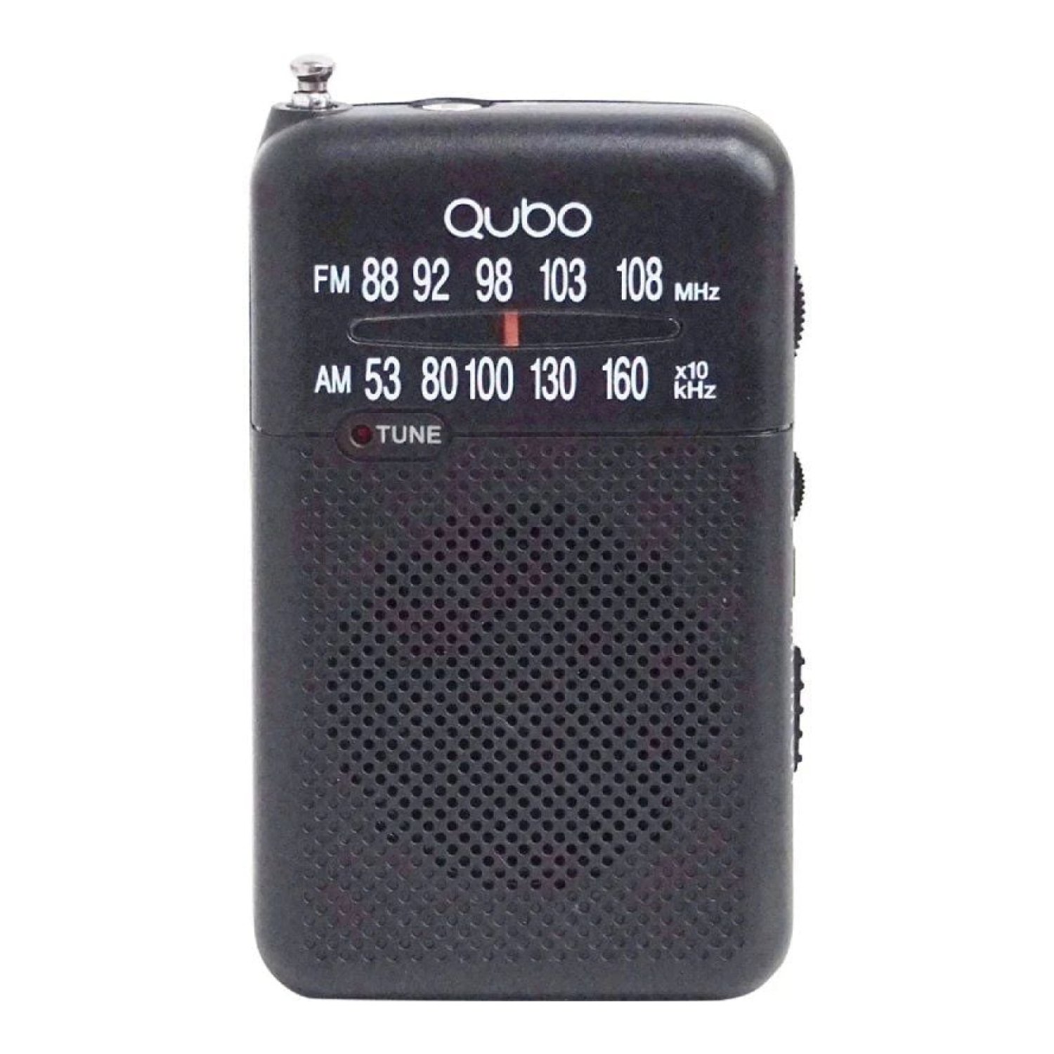 Qubo R-S1 · Radio Portátil · A Pilas · Negra · Con Cable