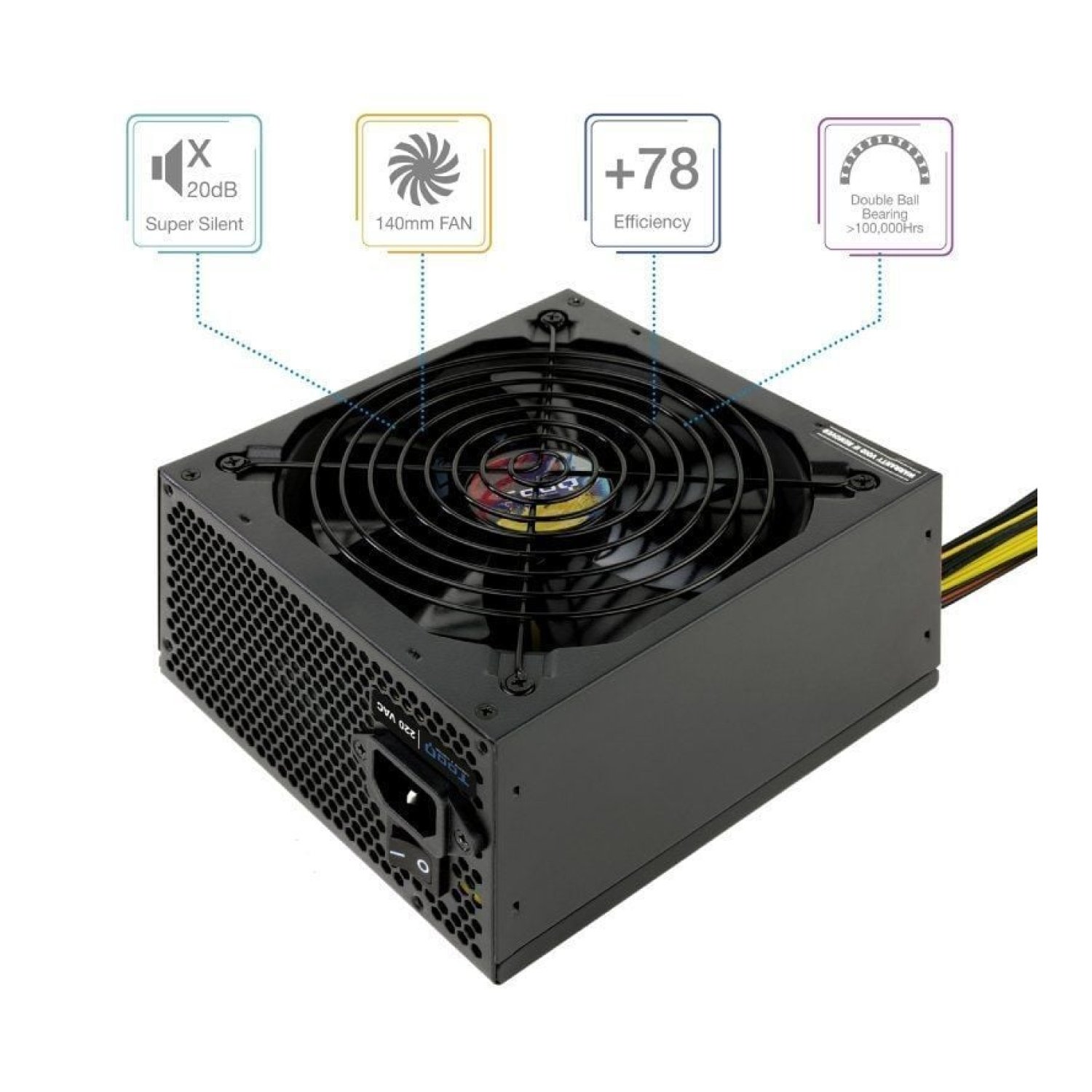 TooQ Apollo · Fuente 700W · Ventilador 14cm