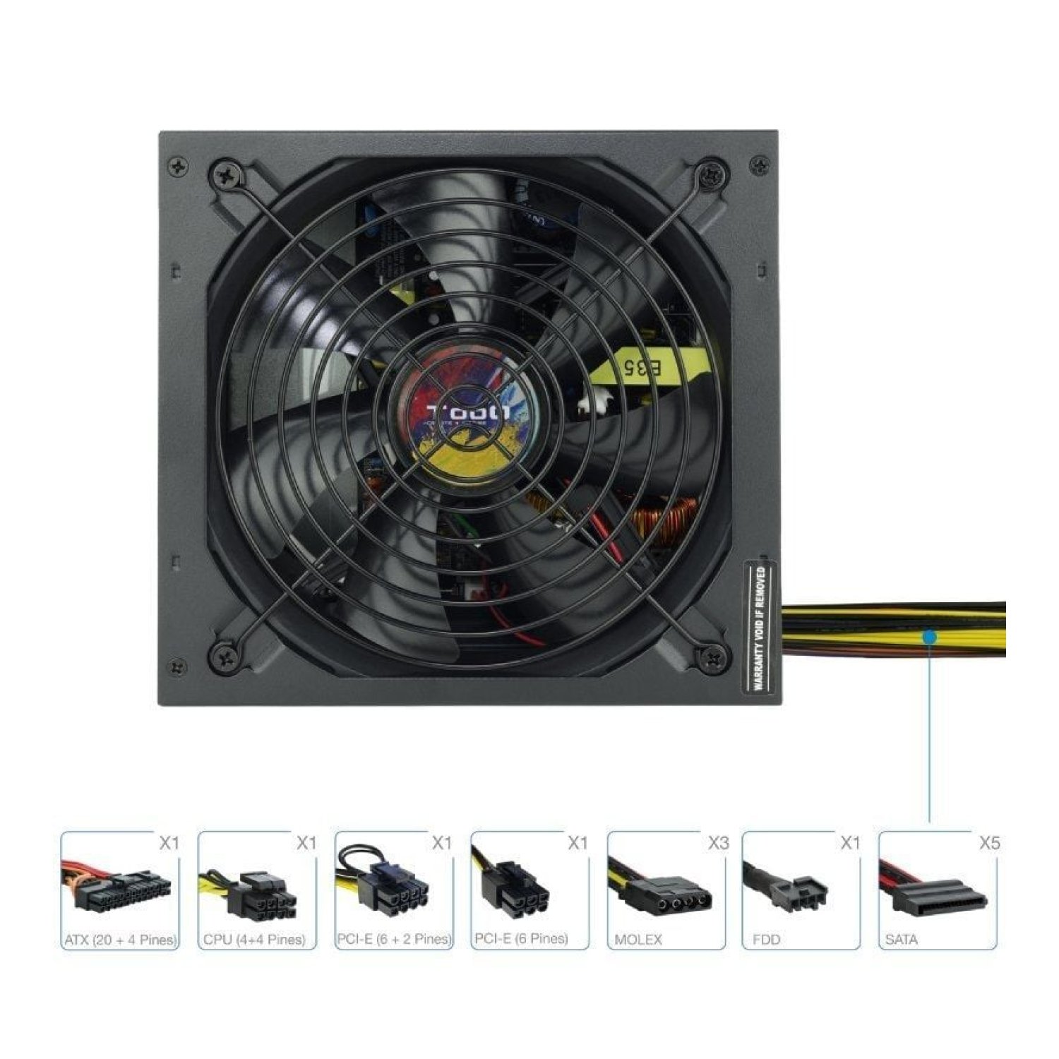 TooQ Apollo · Fuente 700W · Ventilador 14cm