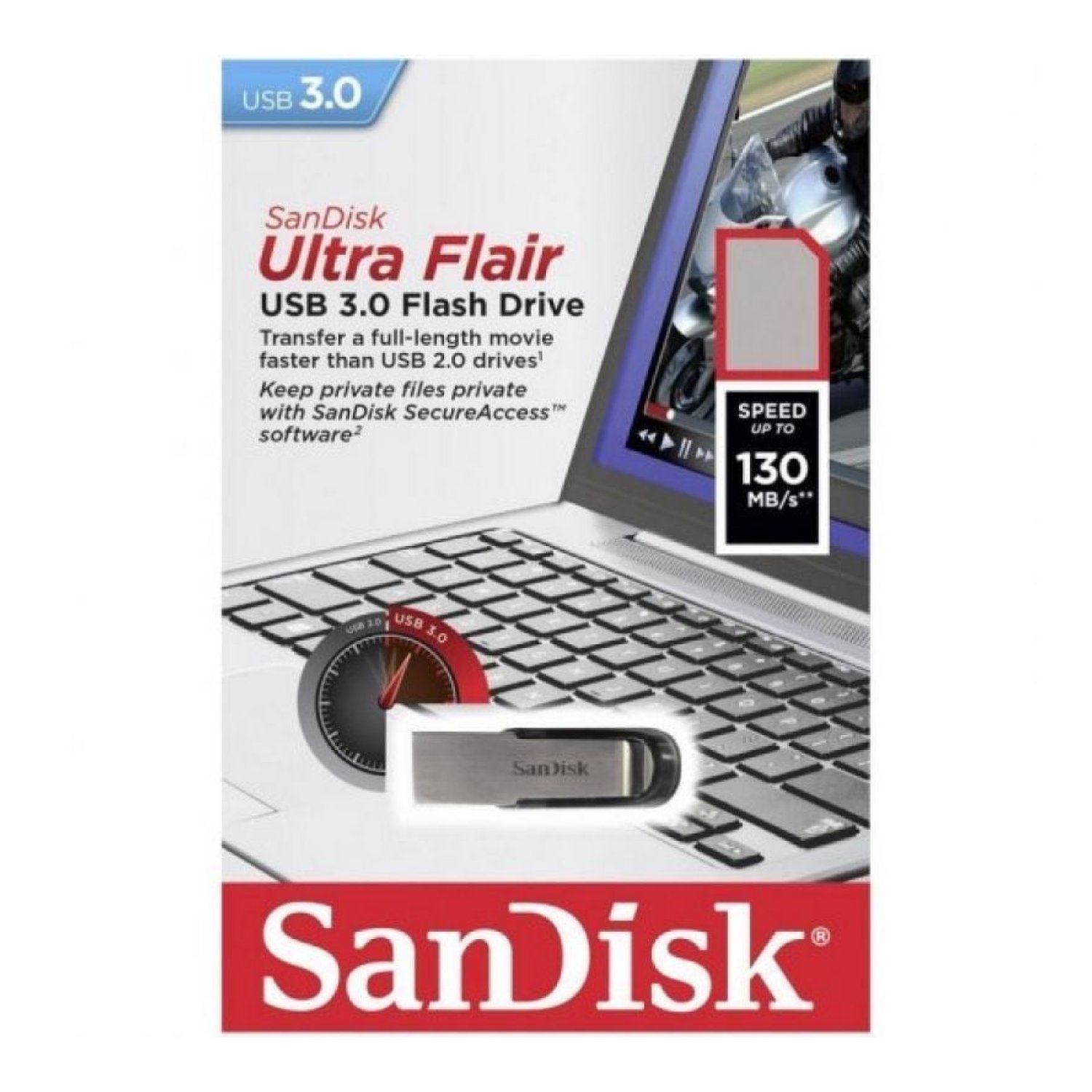 SanDisk Ultra Flair · 32GB · USB 3.0 · Pendrive