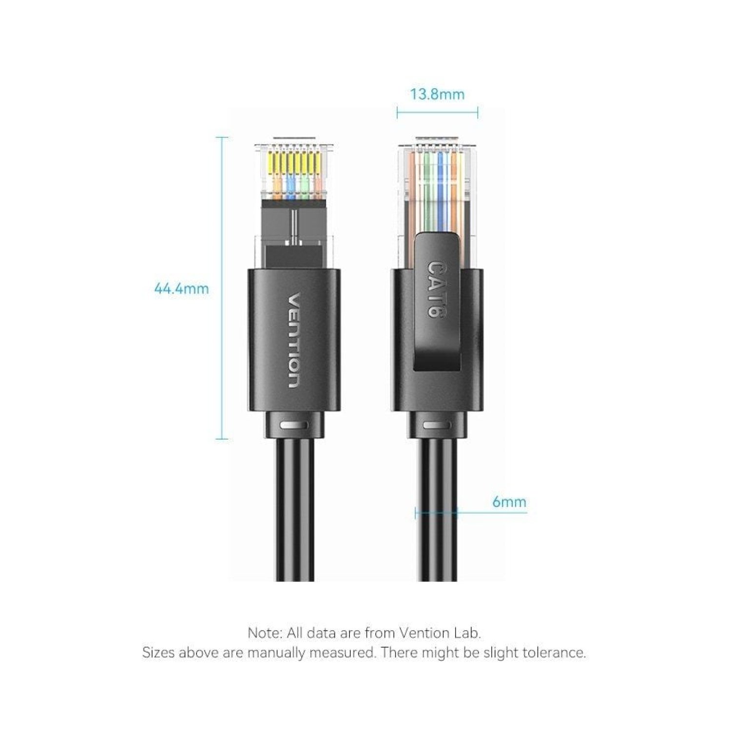 Vention Cable RJ45 UTP Cat.6 · 5m · Negro