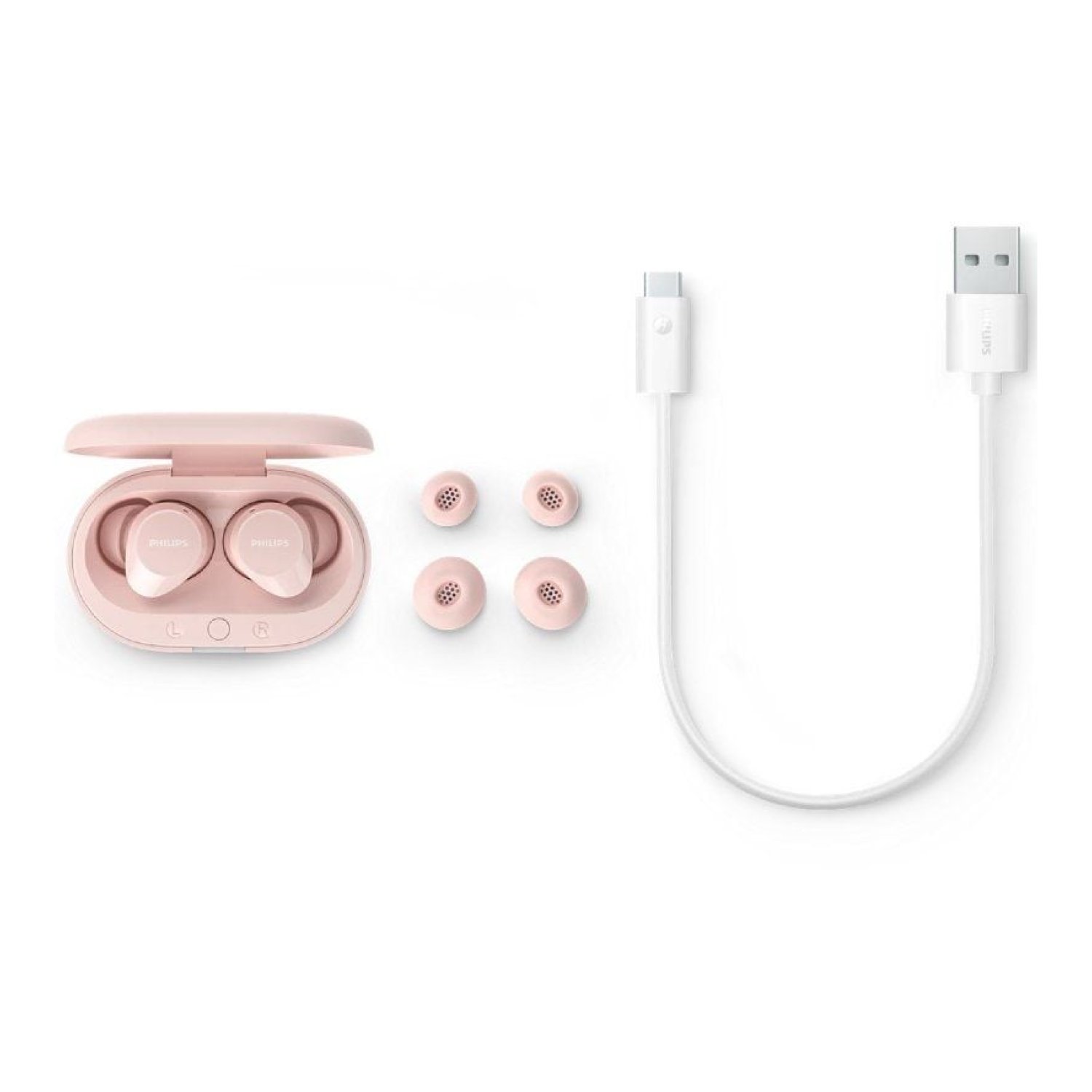 Philips TAT1209 · Auriculares Bluetooth · 6h Autonomía · Estuche Carga · Rosa
