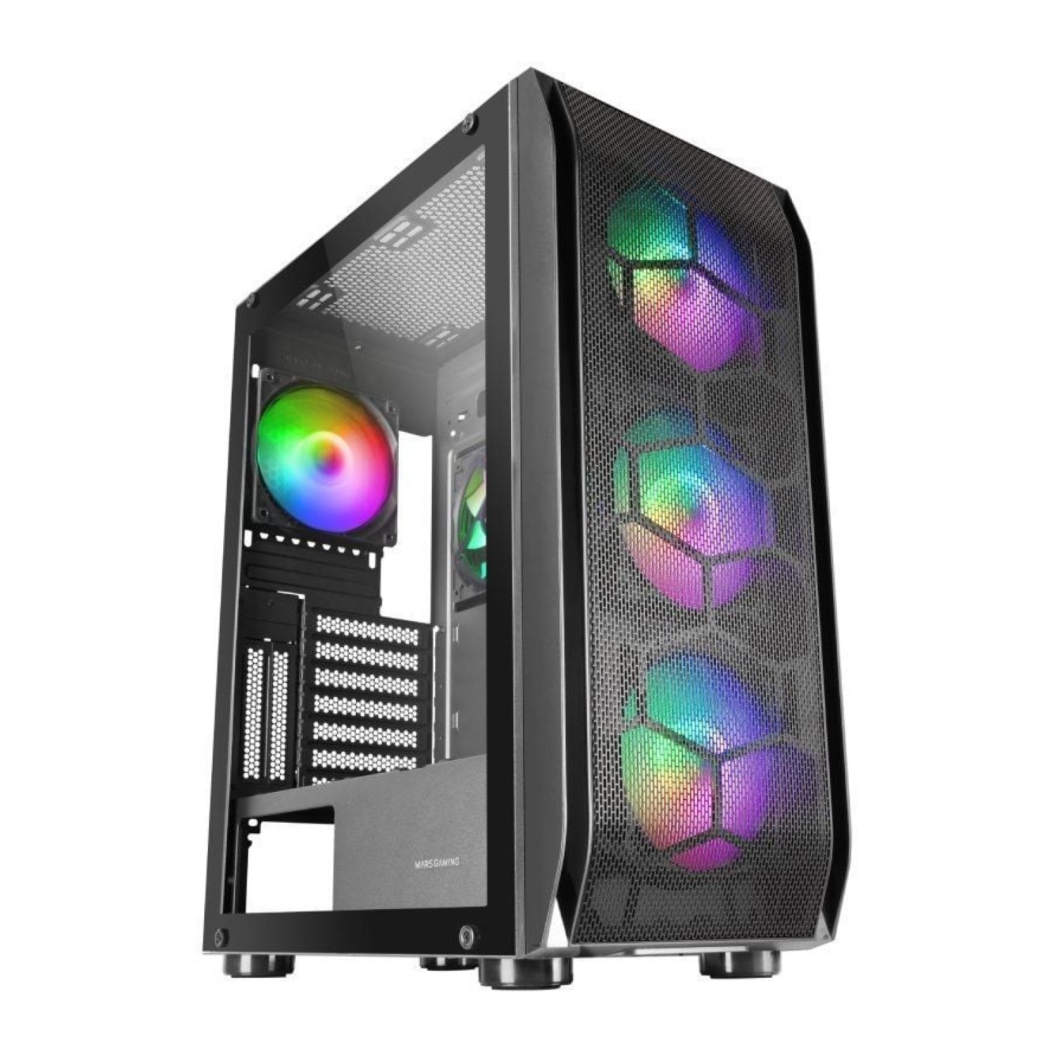 Mars Gaming MC-KX · Caja Gaming Torre ATX · Cristal Templado · Ventilación RGB