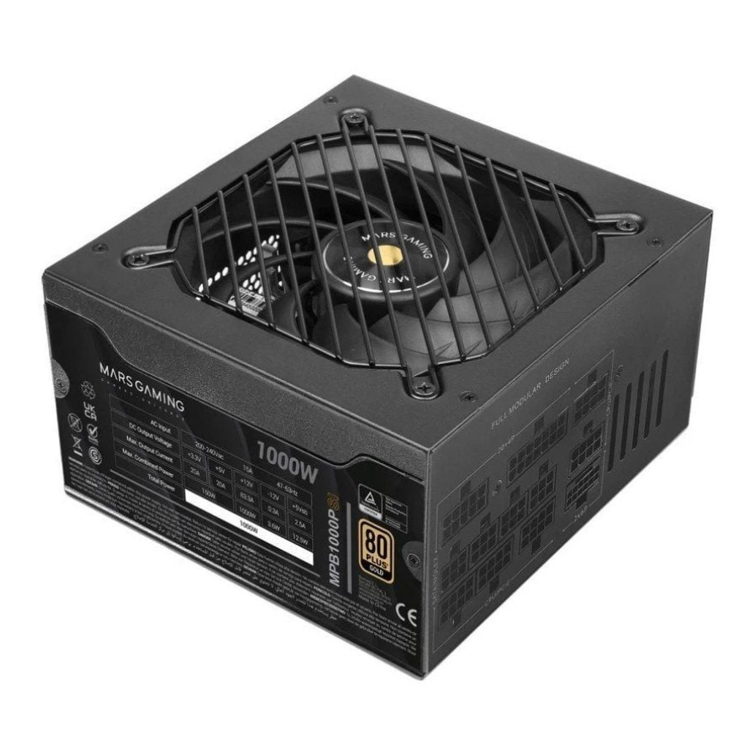 Mars Gaming MPB1000PSI · 1000W · 80 Plus Gold · PCIe 5.0 · ATX 3.1