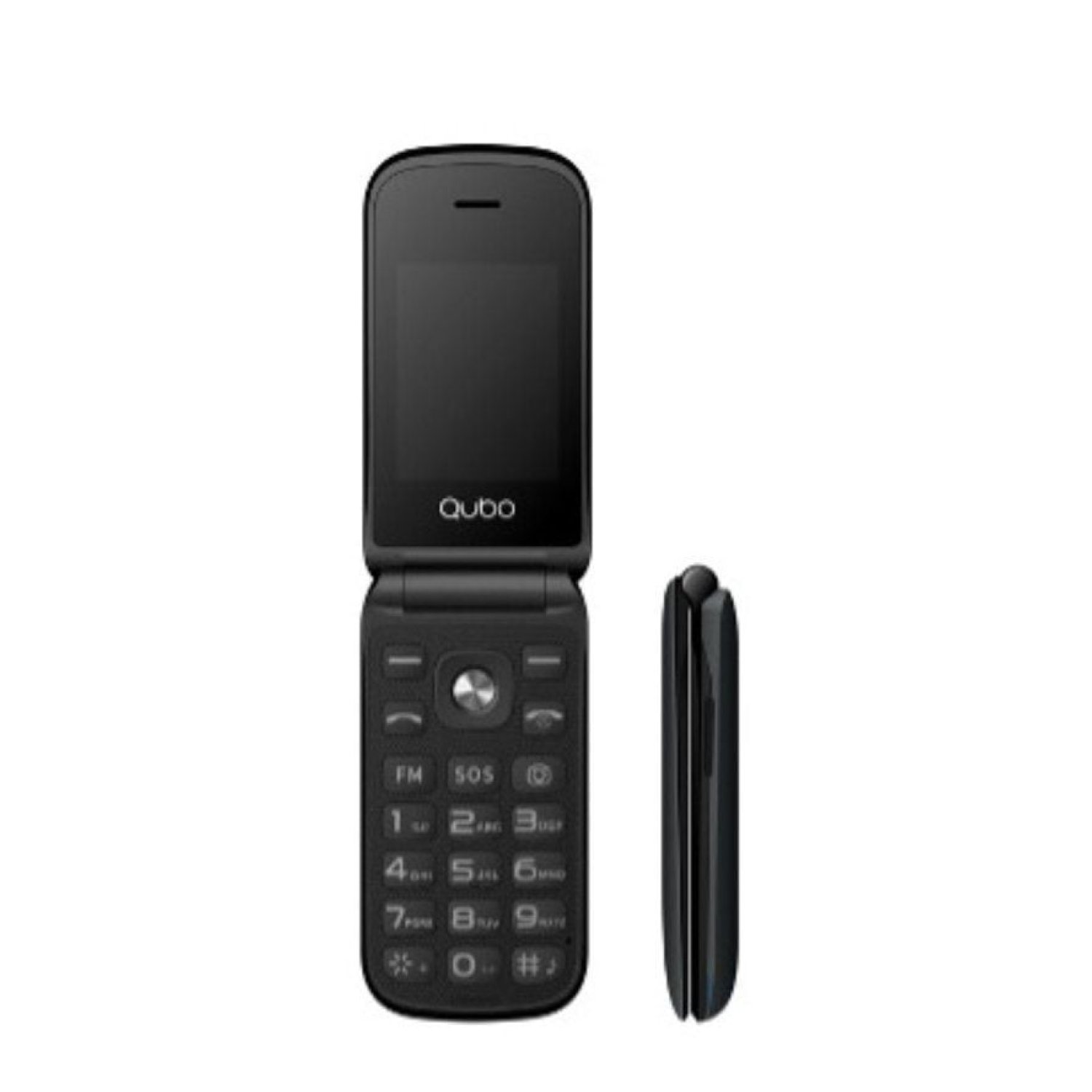 Qubo X-209 · Móvil 4G Personas Mayores · Pantalla Grande · Negro