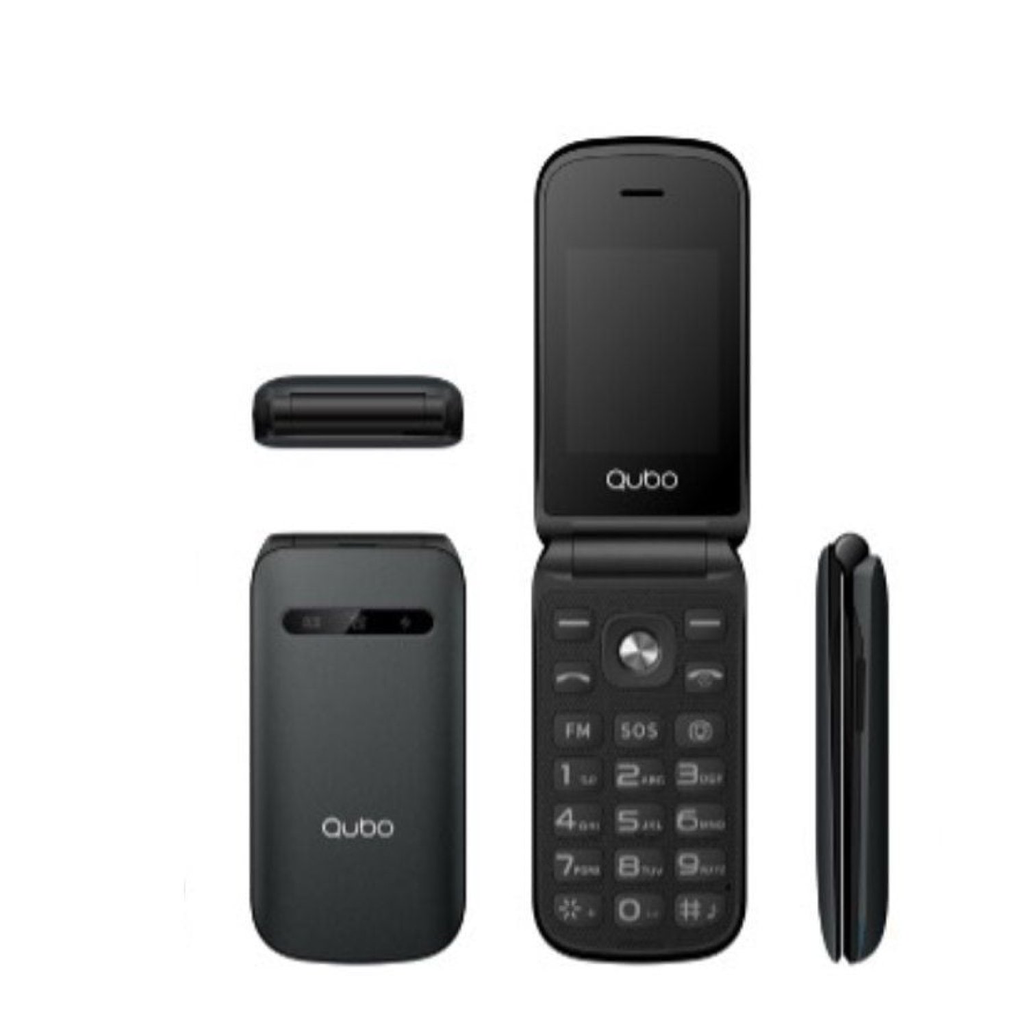 Qubo X-209 · Móvil 4G Personas Mayores · Pantalla Grande · Negro