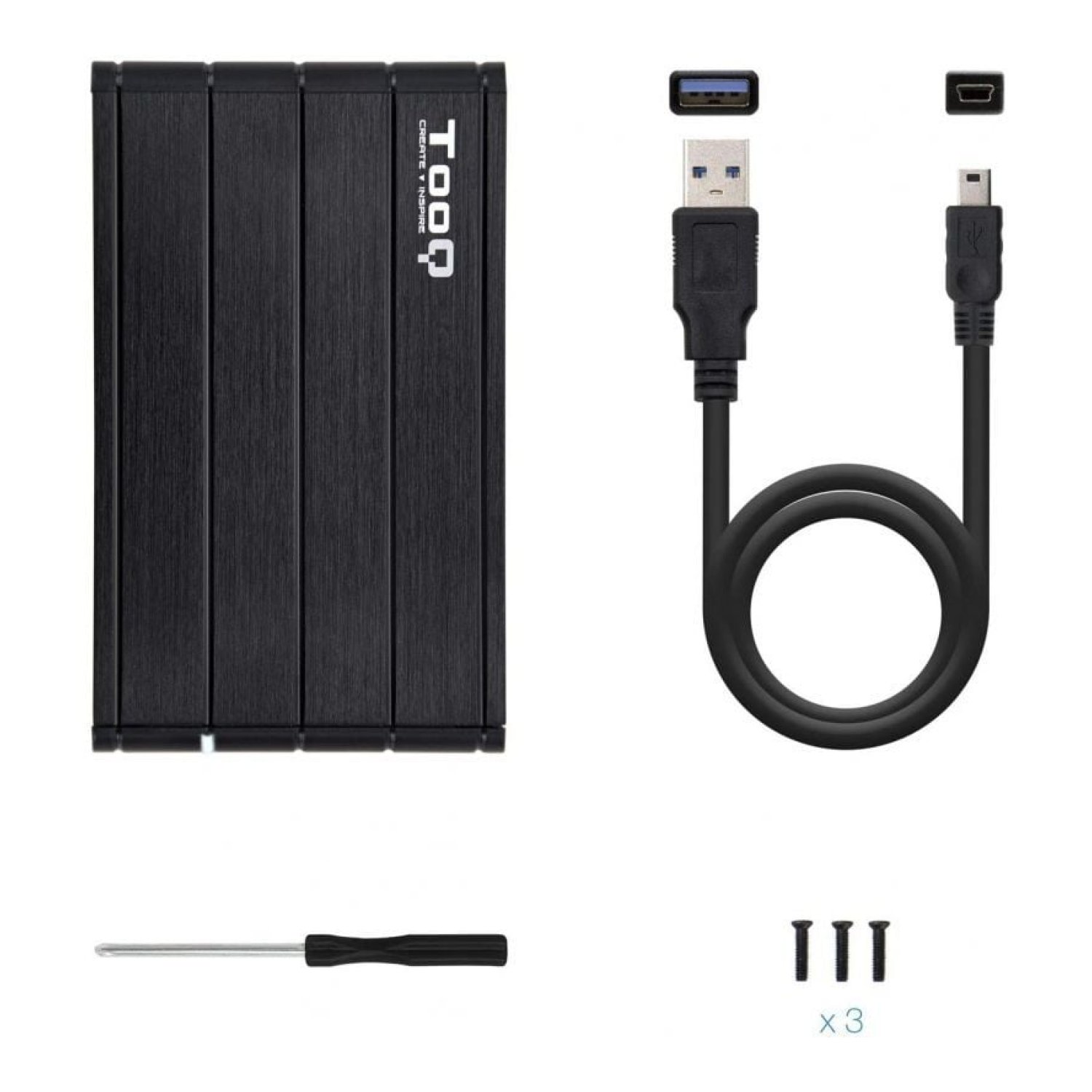 TooQ Caja Externa 2,5" · USB 3.1 · TQE-2530B