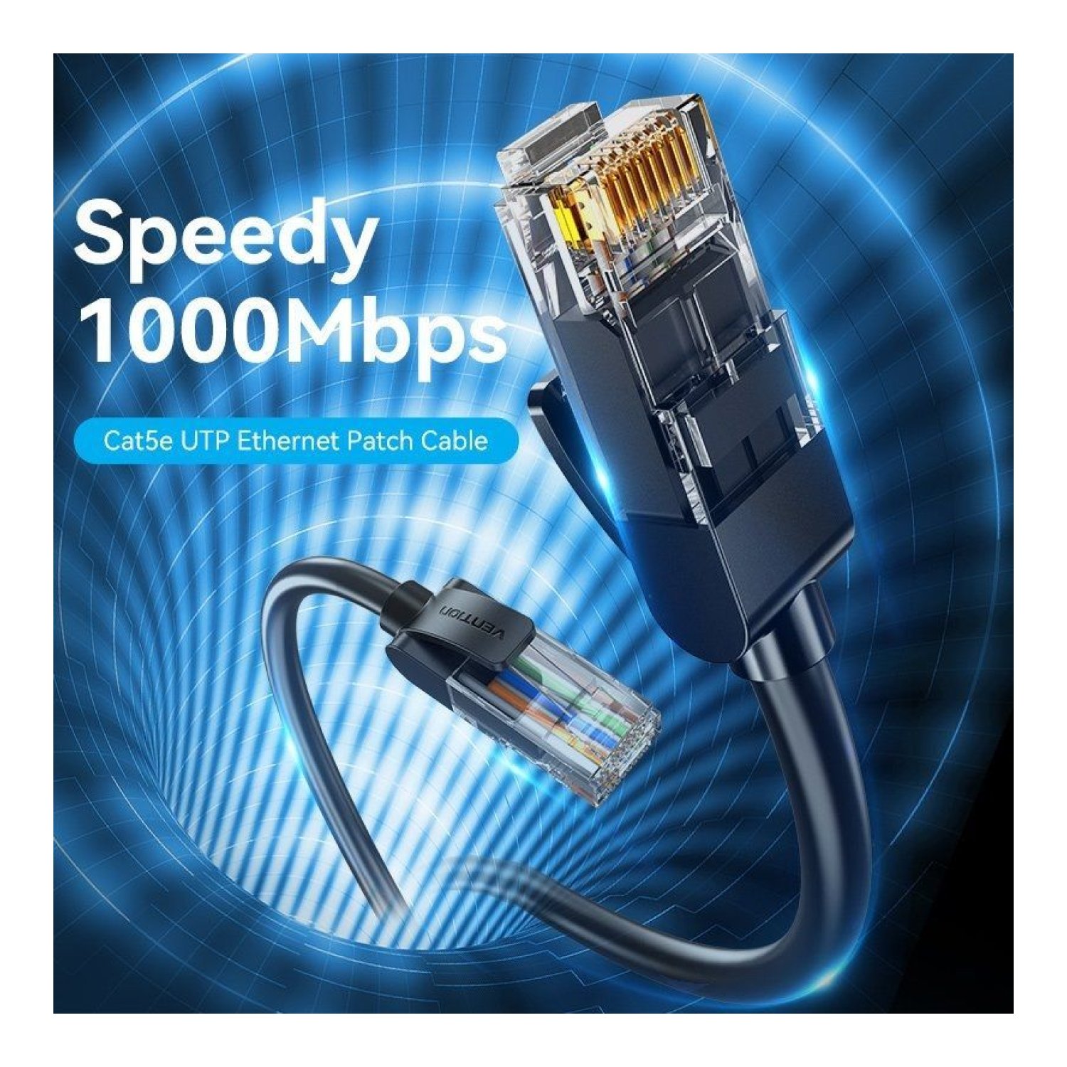 Vention · Cable RJ45 UTP Cat.5e · 5m · Negro
