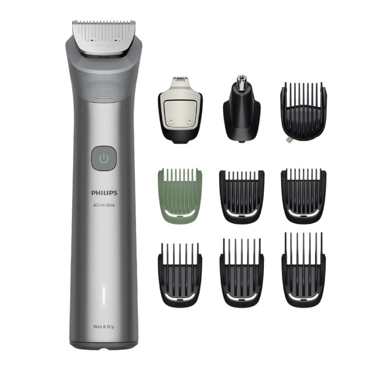 Philips Series 5000 · Cortapelos Trimmer All-In-One · 10 Accesorios · Batería Recargable