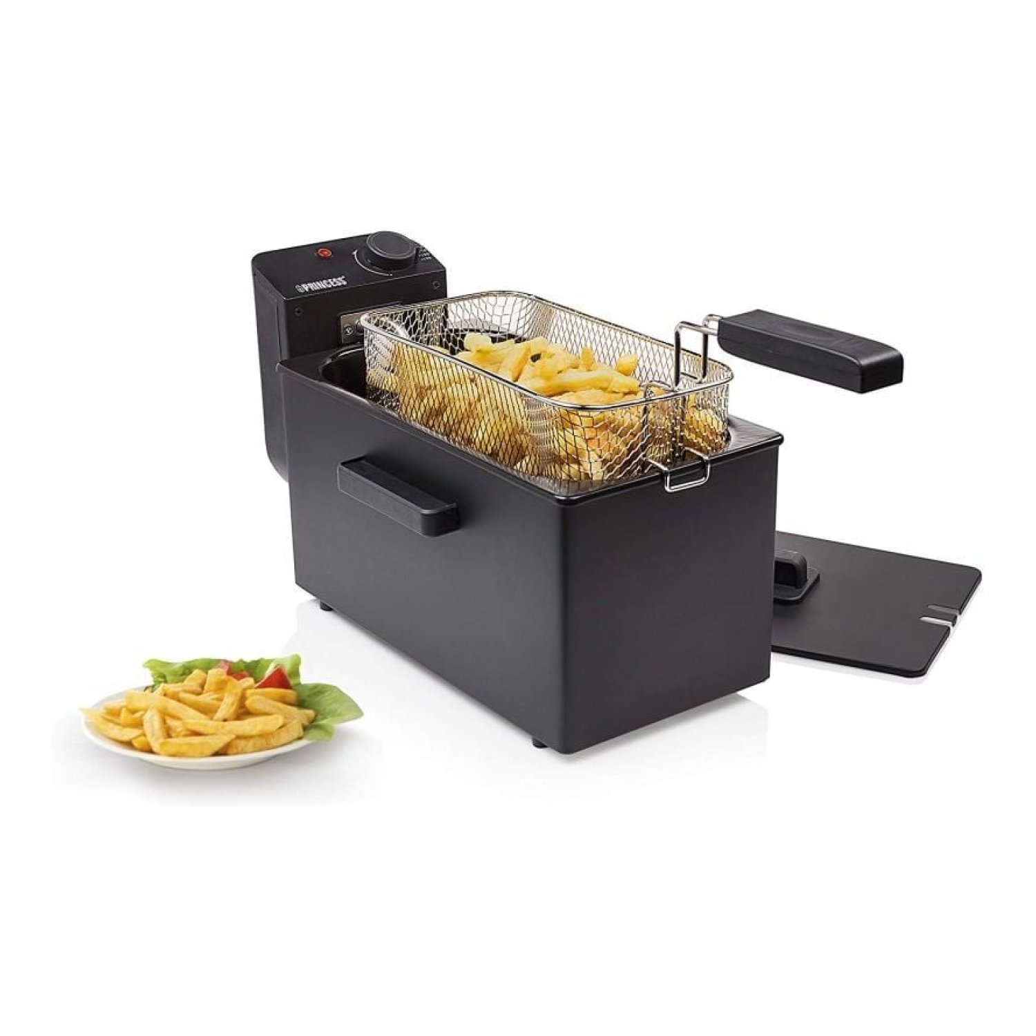 Freidora Princess Black Flyer 182727/ 2000W/ Capacidad 3L