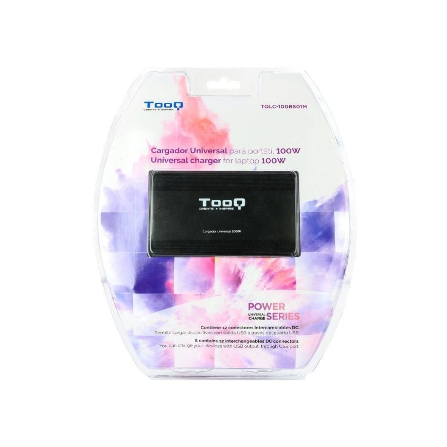 TooQ Cargador Portátil · 100W · USB · 12 Conectores · 12-24V