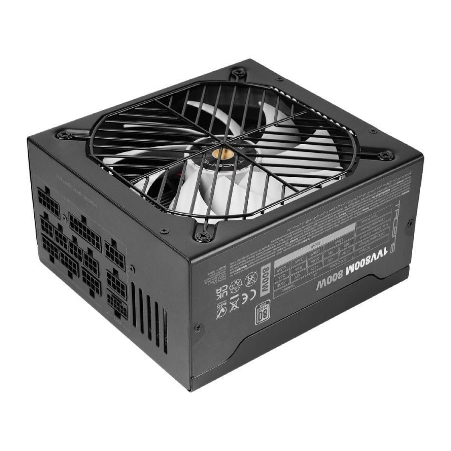 Tacens · Fuente de Alimentación 800W · ATX 3.1 · PCIe 5.0 · 80 Plus Silver · Ventilador 14cm