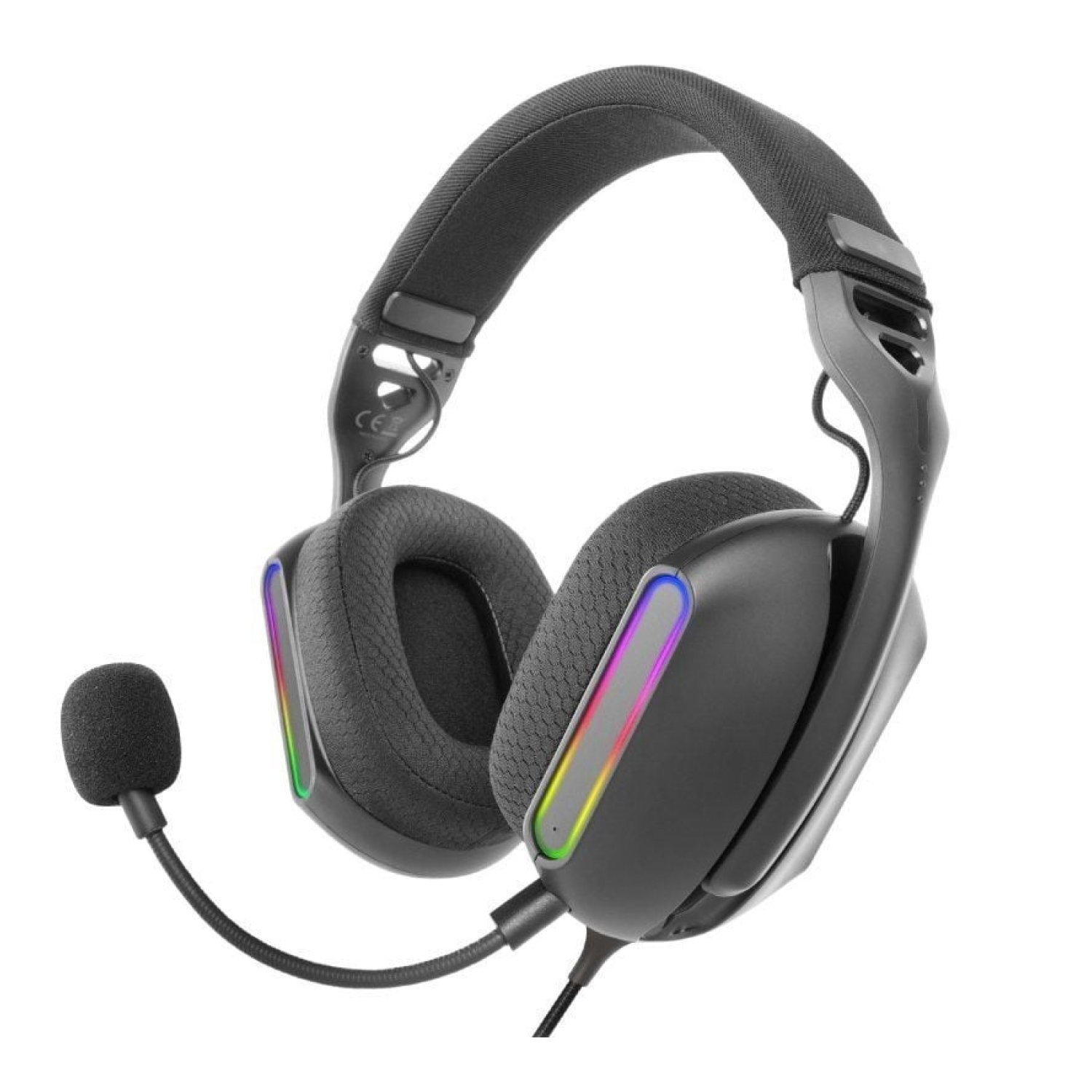 Mars Gaming MH-PRO · Auriculares Gaming · Jack 3.5 + USB · Micrófono · Negros