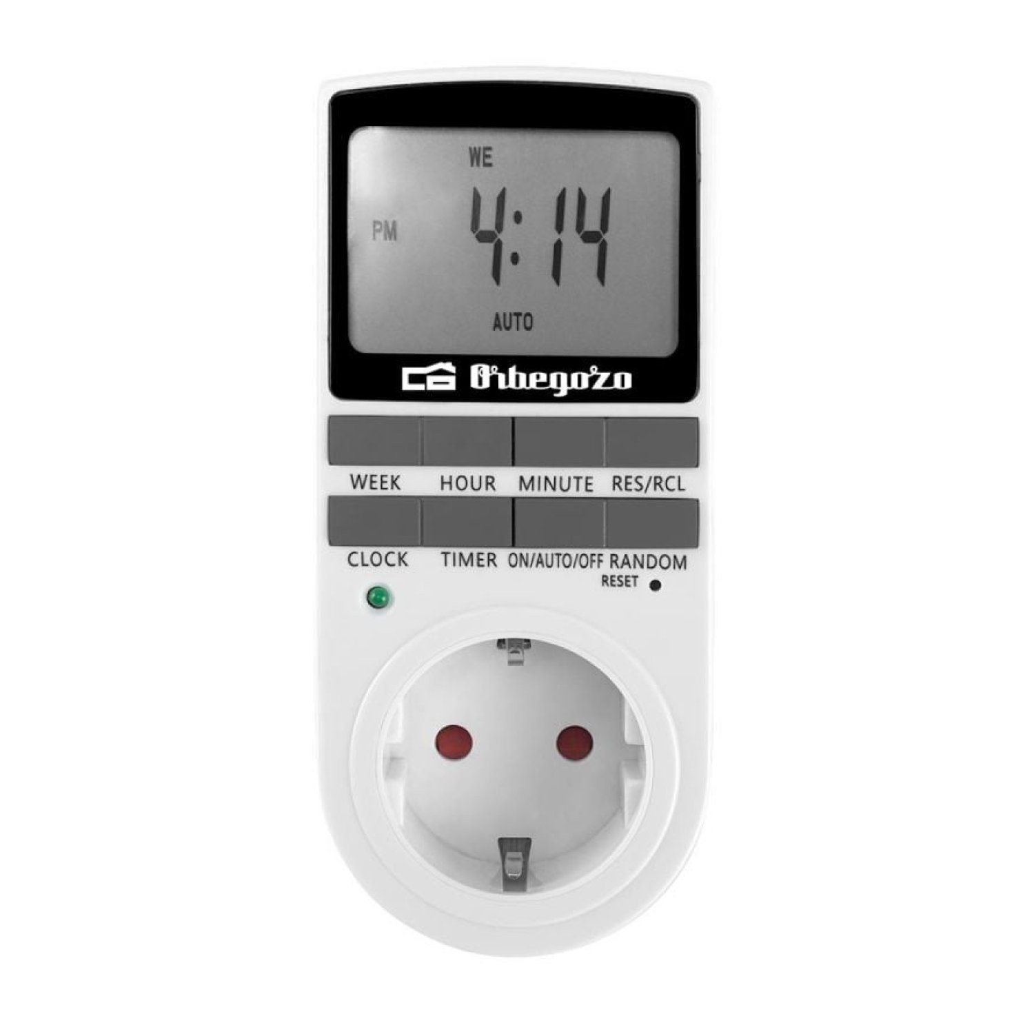 Programador de Enchufe Orbegozo PG 25/ Potencia Máxima 3680W