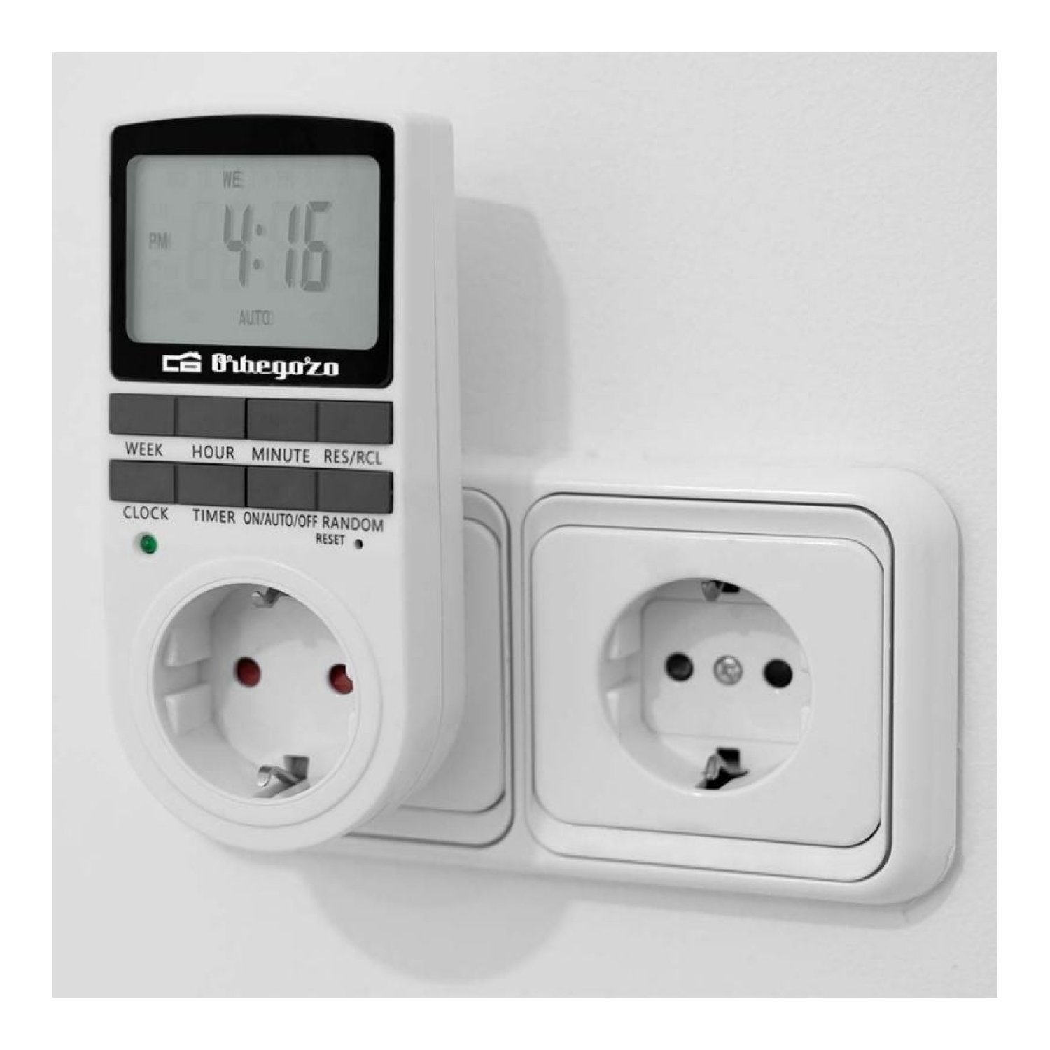 Programador de Enchufe Orbegozo PG 25/ Potencia Máxima 3680W