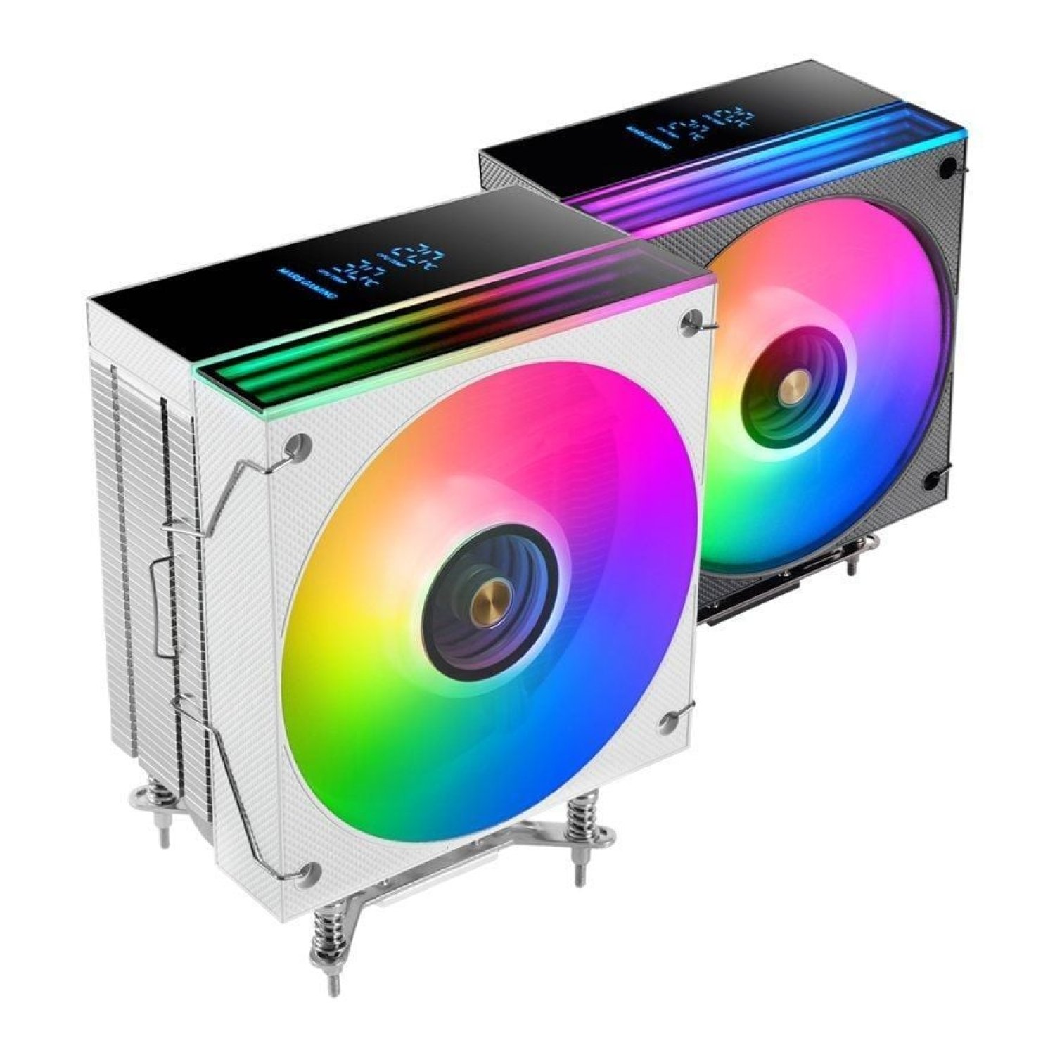 Mars Gaming · Disipador CPU con Ventilador · 12cm · Blanco · LCD