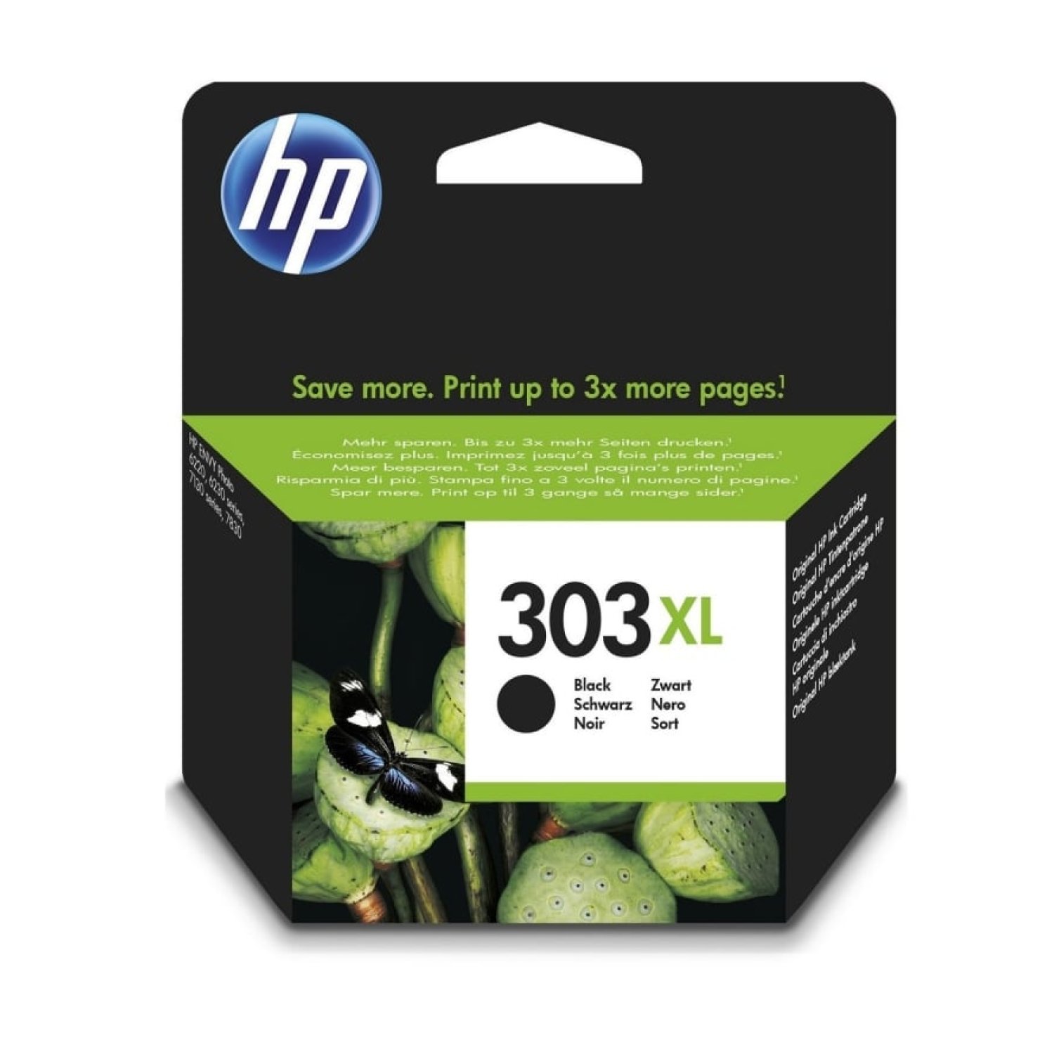HP Cartucho Tinta 303 XL · Alta Capacidad · Negro