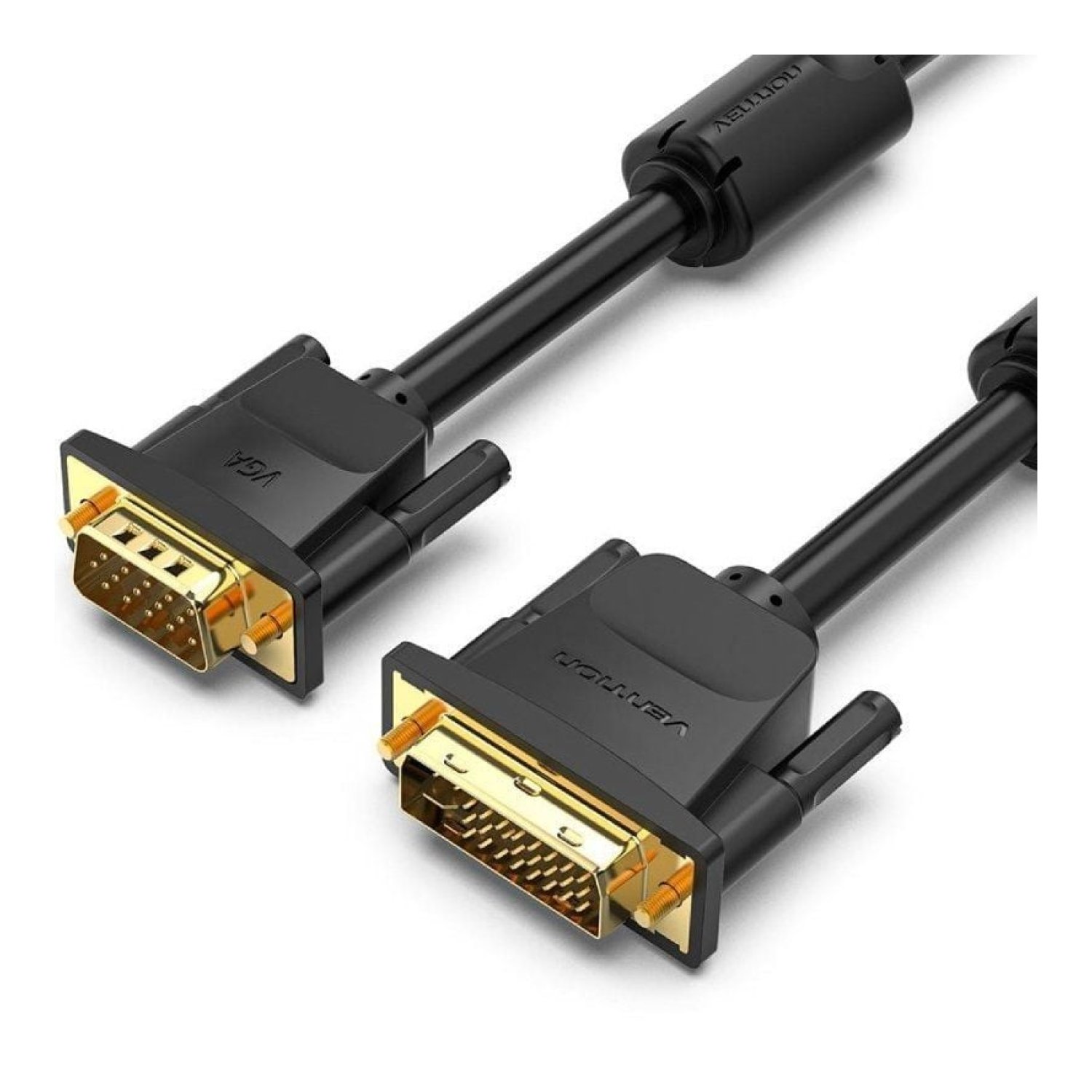 Cable Conversor Vention EACBH/ DVI-I Macho - VGA Macho/ 2m/ Negro