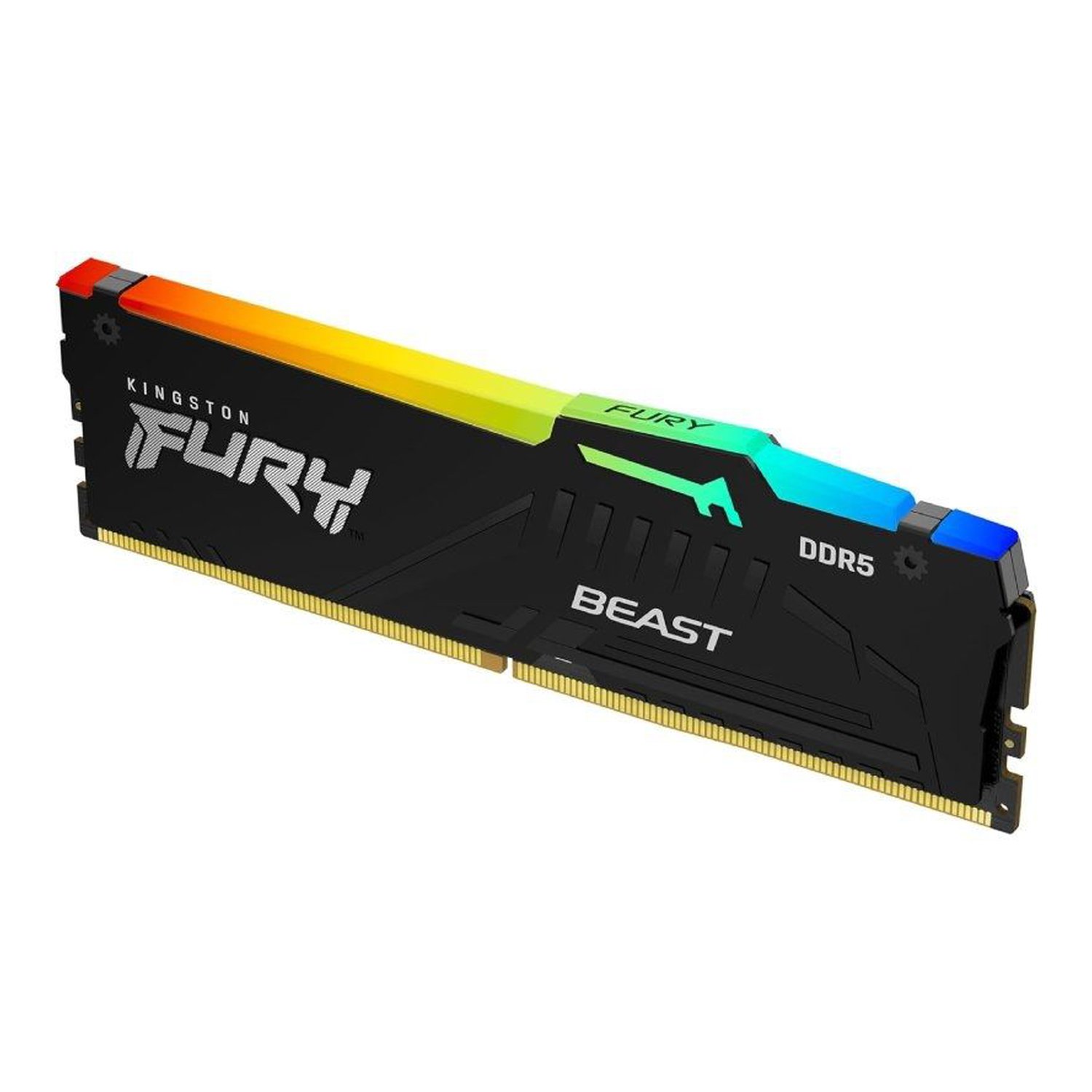 Memoria RAM Kingston FURY Beast RGB 16GB/ DDR5/ 6000MHz/ 1.4V/ CL30/ DIMM