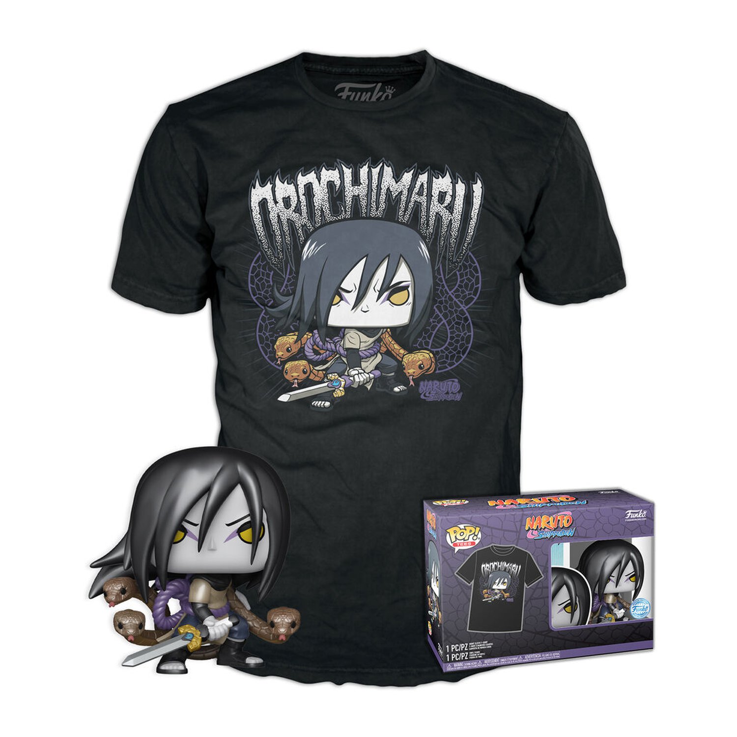 Set figura POP & Tee Naruto Shippuden Orochimaru