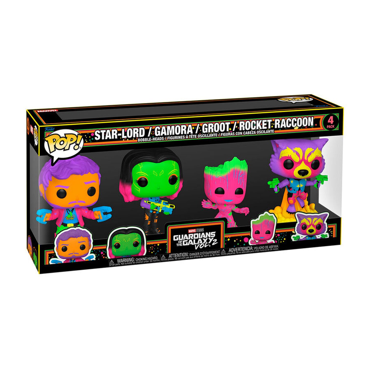 Blister 4 figuras POP Marvel Guardianes de la Galaxia 2 Exclusive (2 Uds)