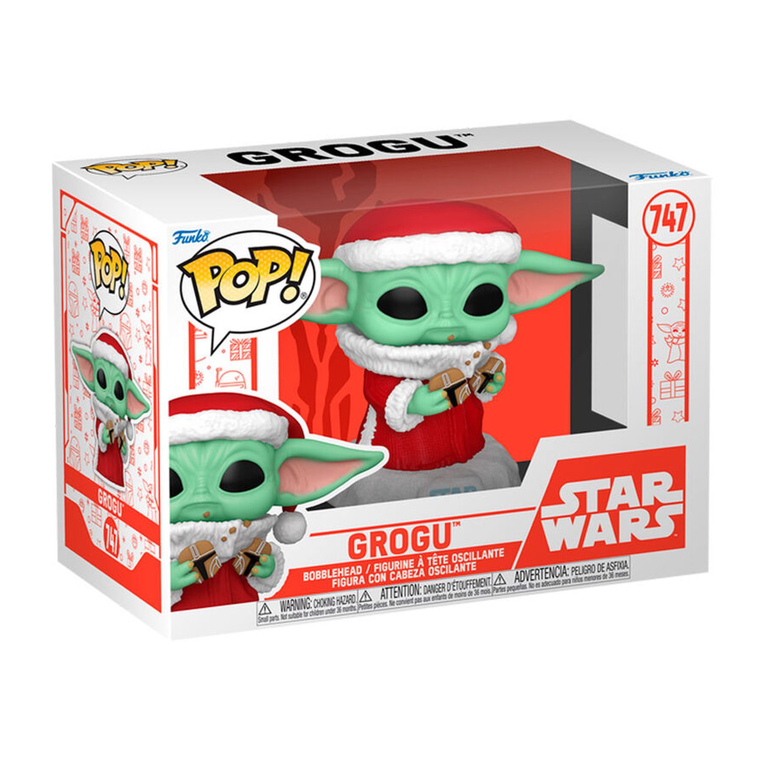 Figura POP Star Wars Grogu with Christmas Cookie