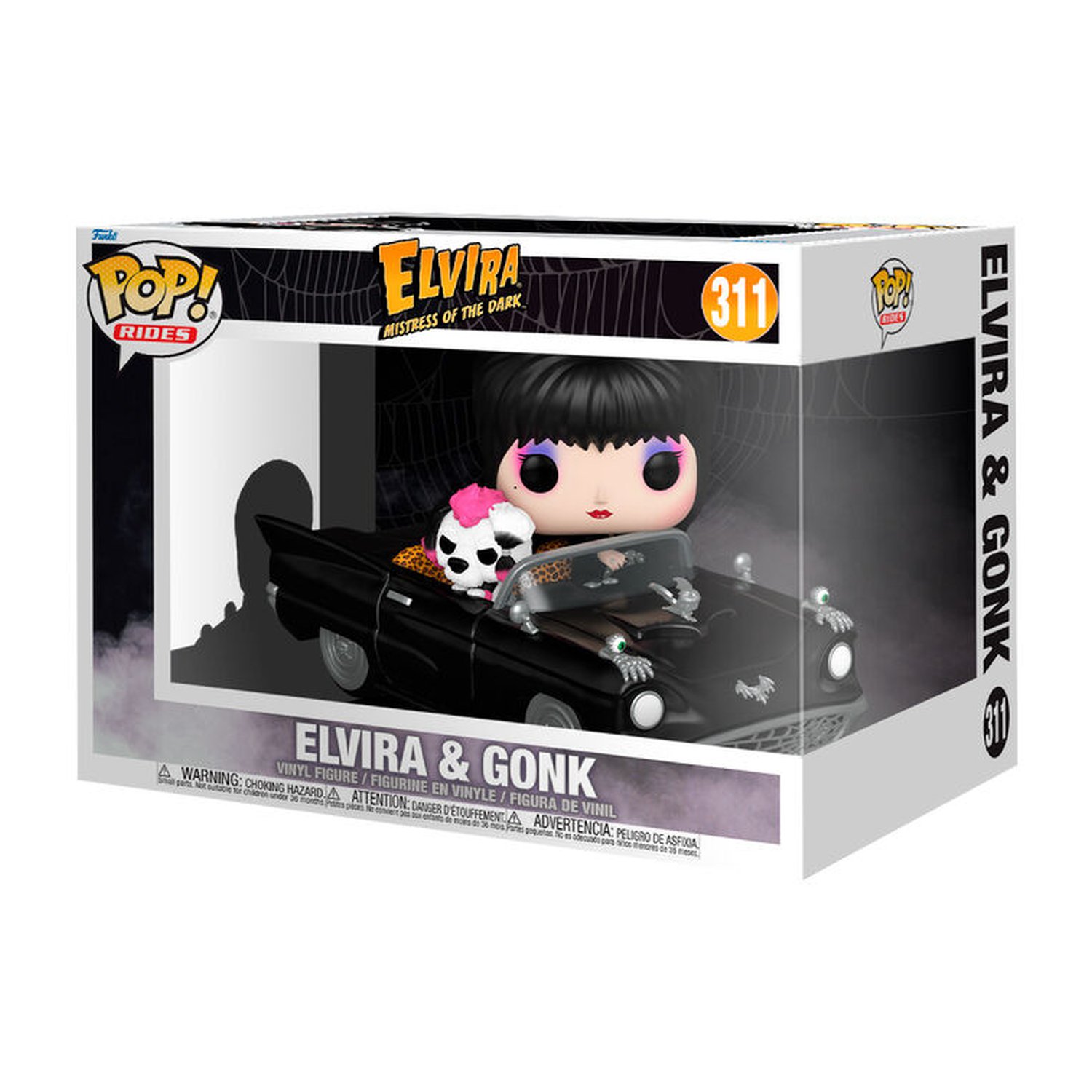 Figura POP Rides Deluxe Elvira Mistress of the Dark Elvira & Gonk
