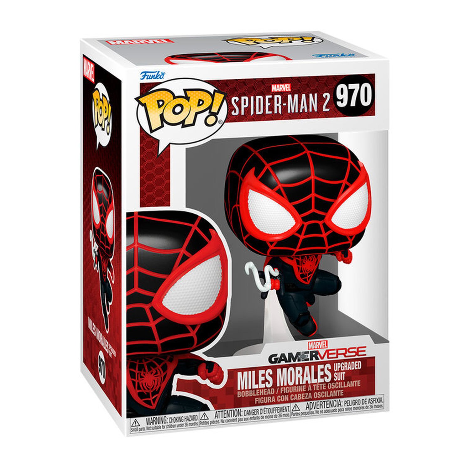 Figura POP Marvel Spiderman 2 Miles Morales Upgraded Suit