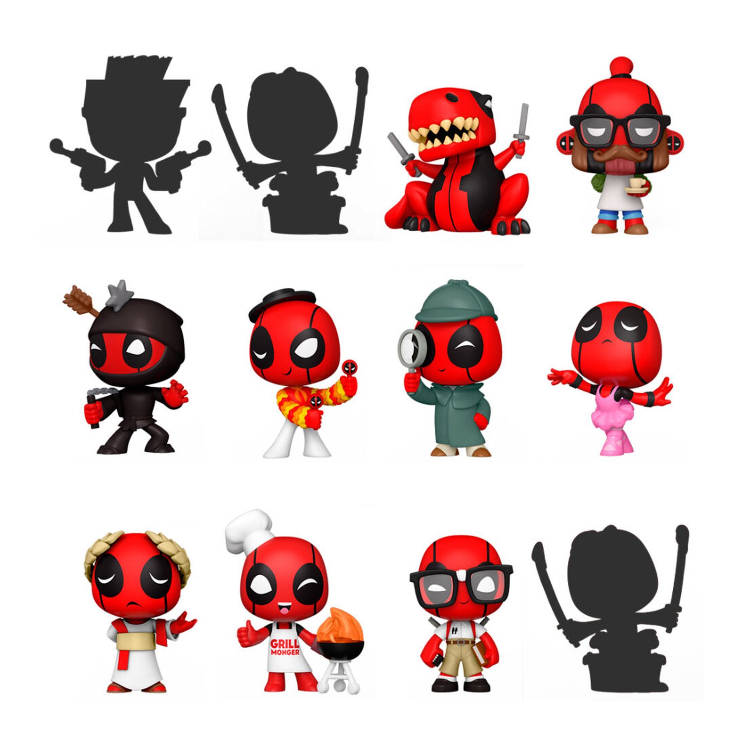 Figura Mystery Minis Marvel Deadpool 30th (12 Uds)