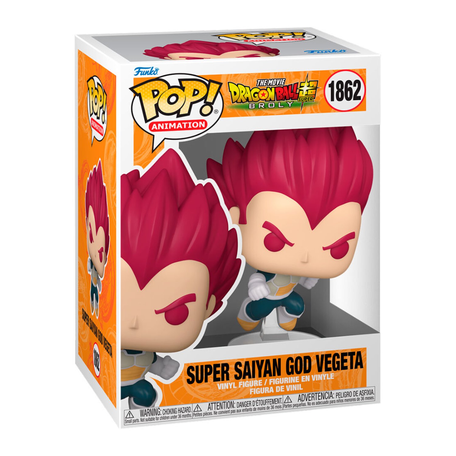 Figura POP Dragon Ball Super Broly Super Saiyan God Vegeta