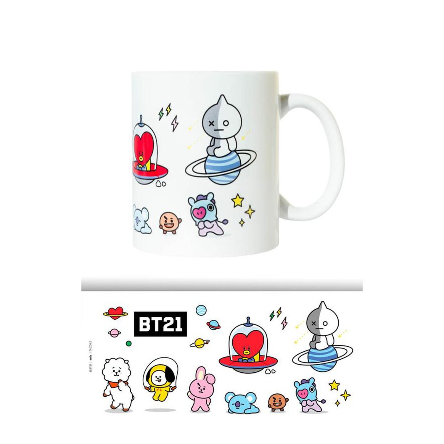 Taza Personajes BT21 330ml
